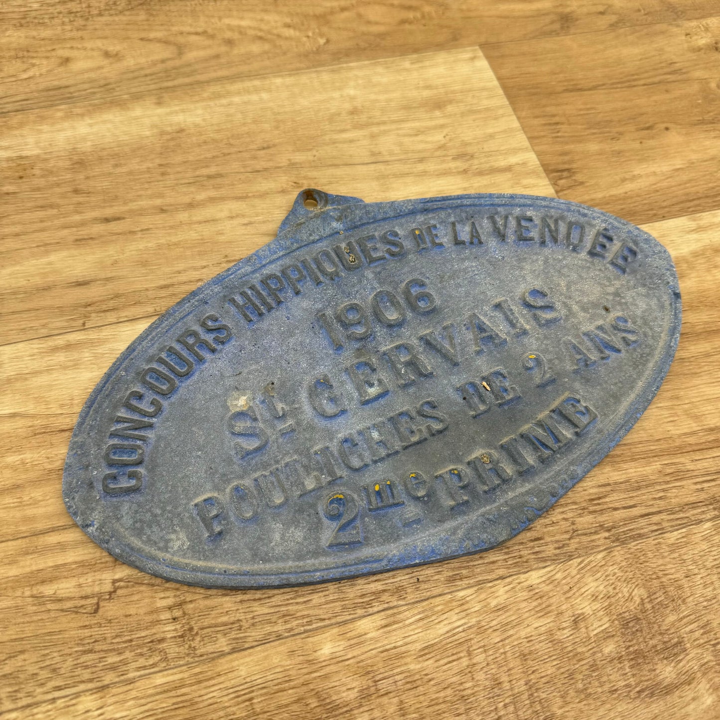 French Horse Racing Plaque 1906 Vendee Agricultural Award Vintage 1909246 Fleamarketfrance