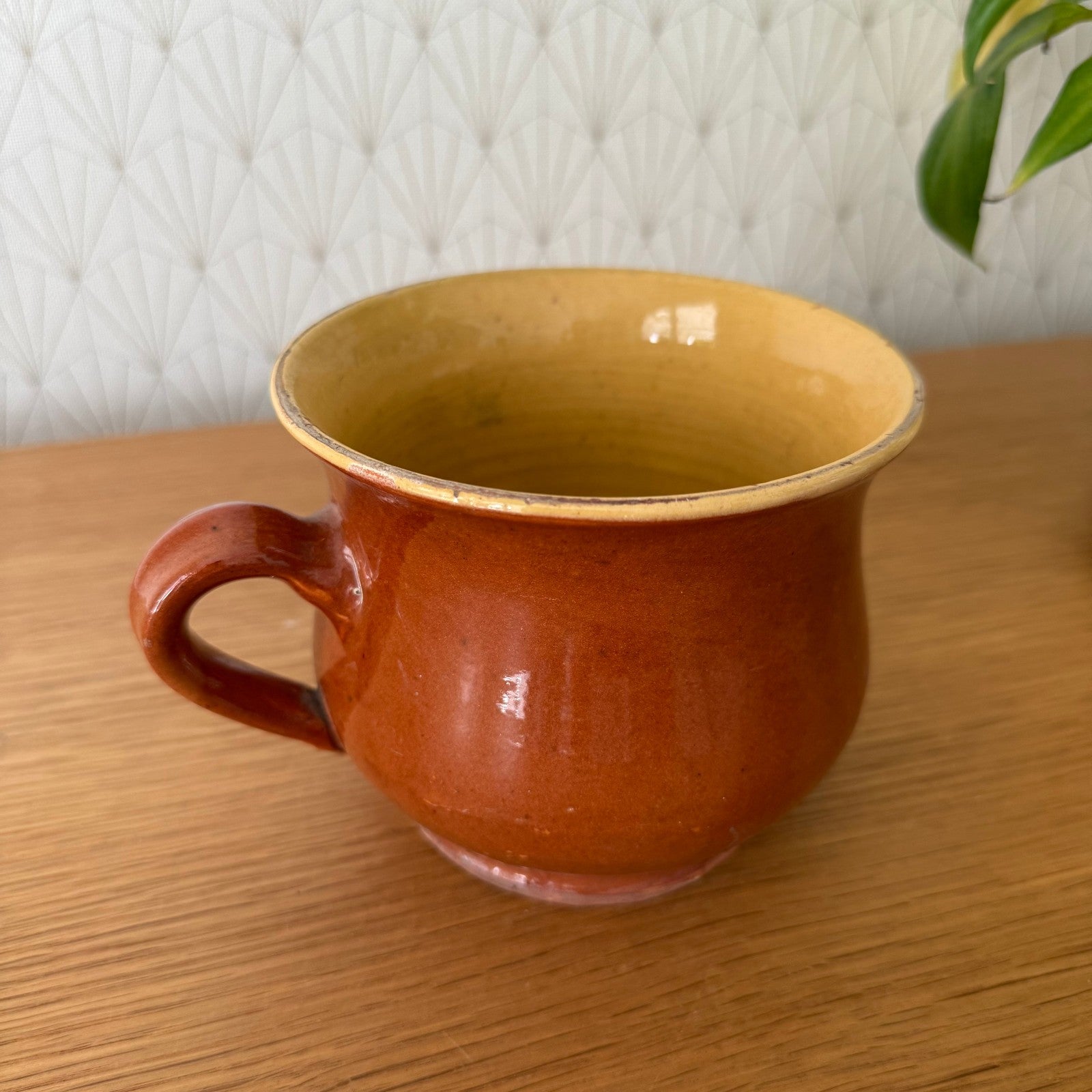 French Terracotta Soup Bowl Vintage Rustic Ceramic Kitchen 0409257 Fleamarketfrance : French vintage and antique decor