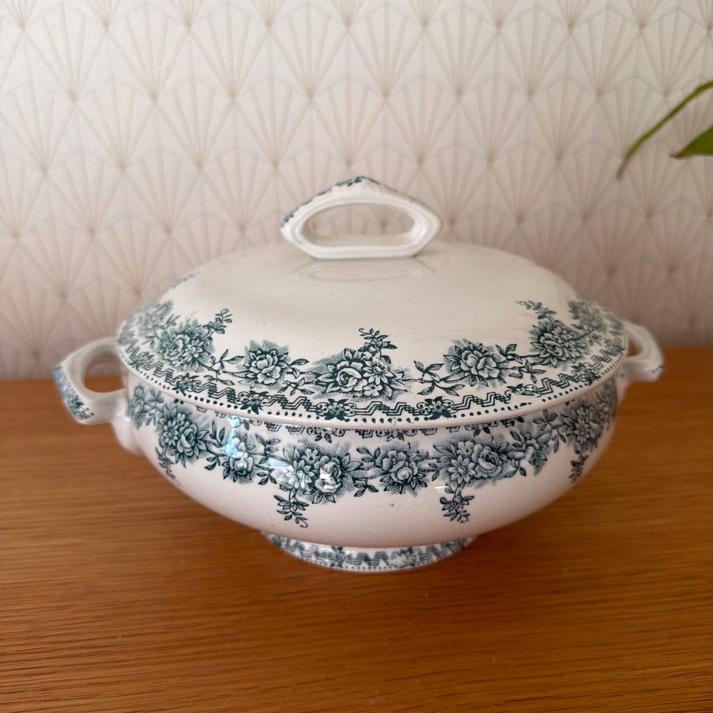 Vintage French Argenton St Amand Les Eaux Ceramic Floral Tureen 18052610 Fleamarketfrance