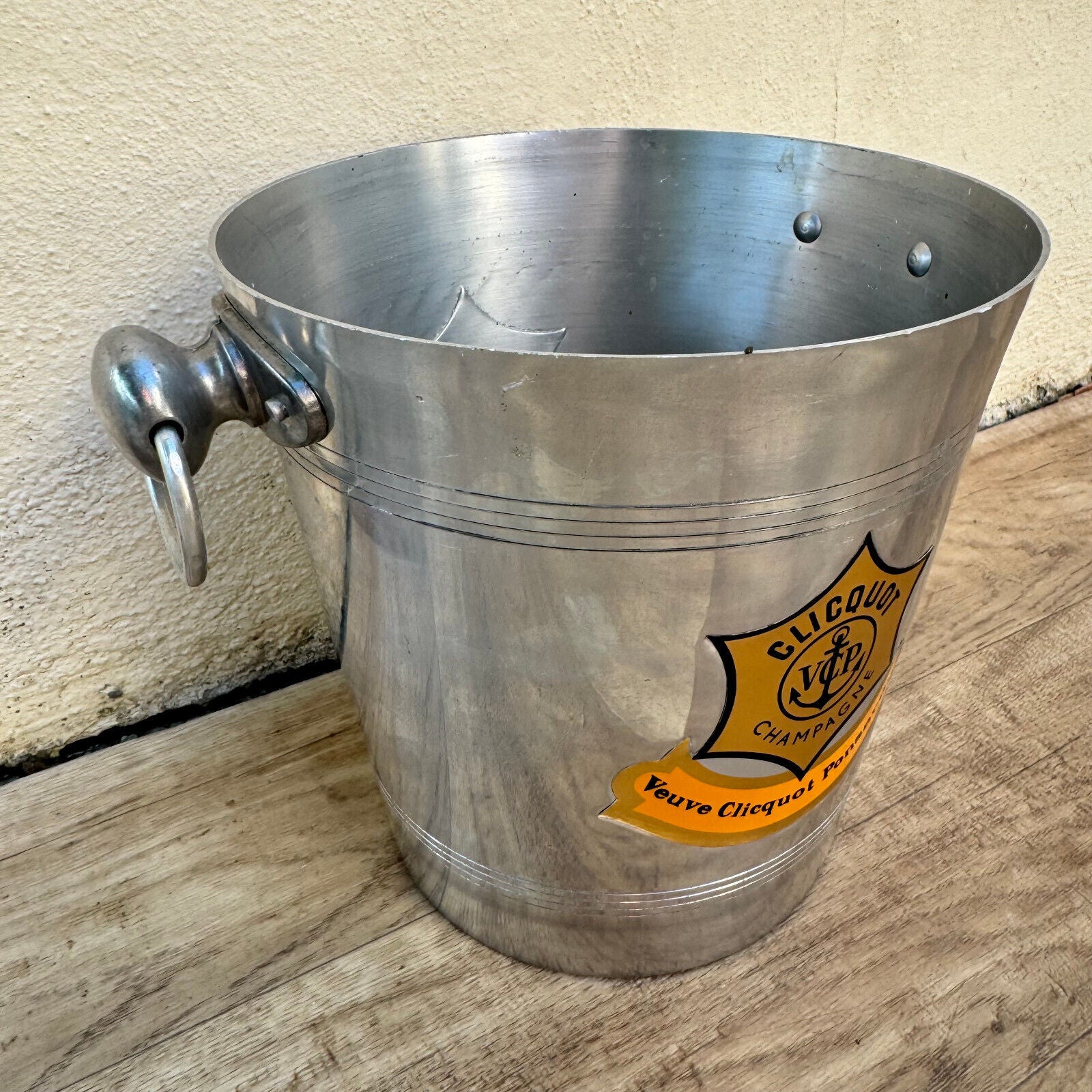 Vintage French Champagne Ice Bucket Cooler Made France VEUVE CLICQUOT 1201252 - Fleamarketfrance