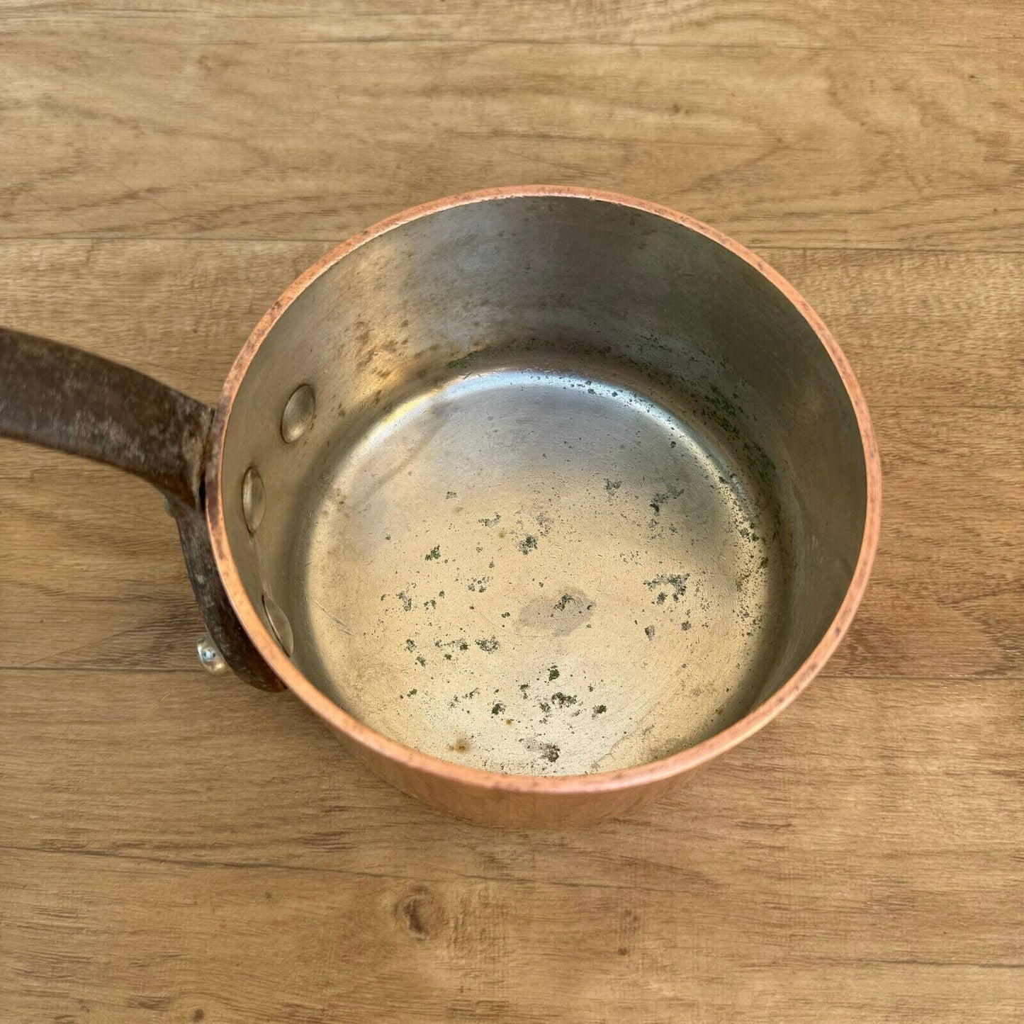 French Copper Saucepan 3mm Vintage Professional Cookware 02082417 Unbranded