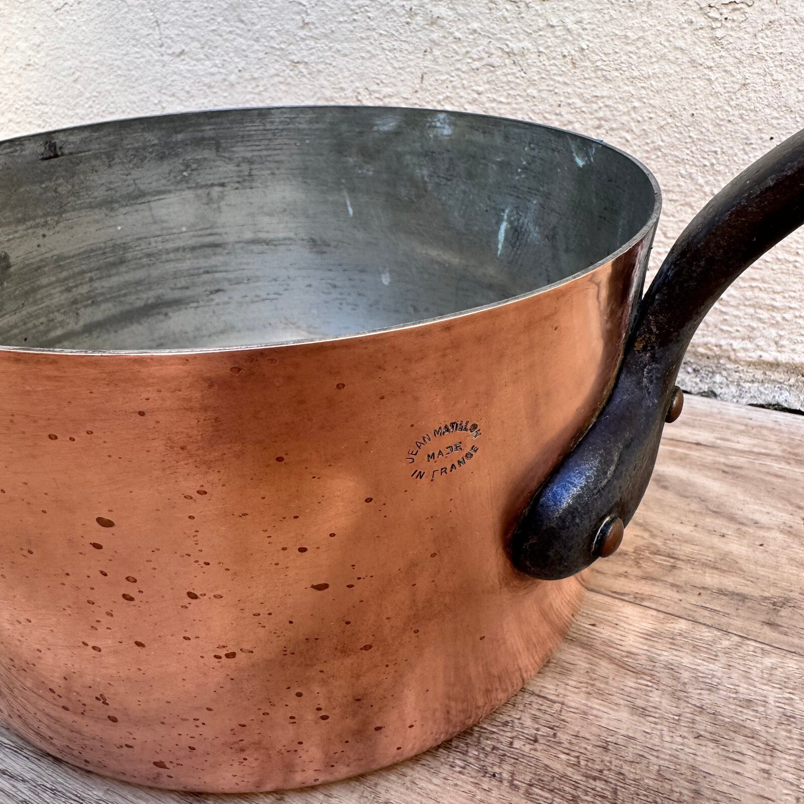 French Copper Saucepan Matillon Tinned Interior 20.5cm Vintage 0211236 Unbranded