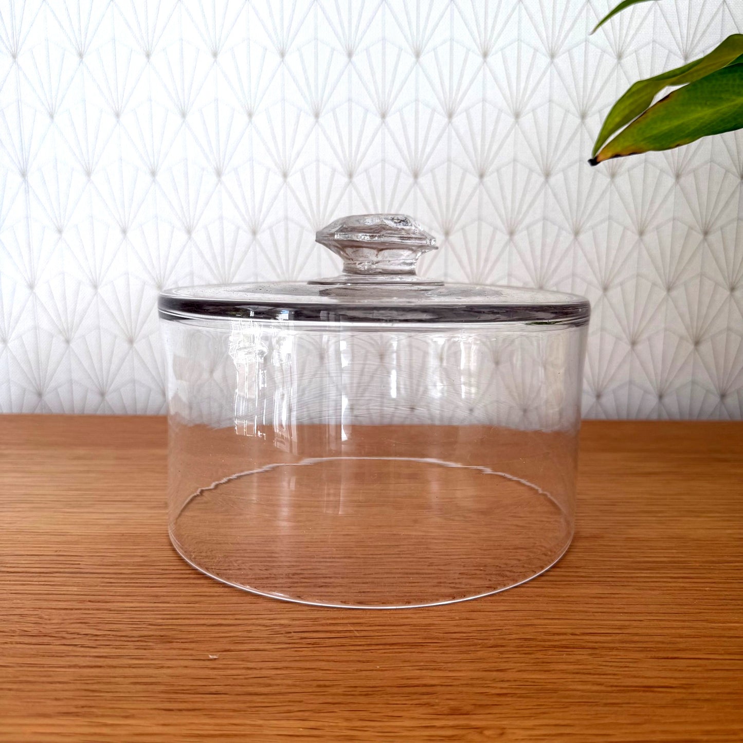 Vintage French Fromage Cheese Cake Glass Bell Garden Cloche Dome Bell 2908253