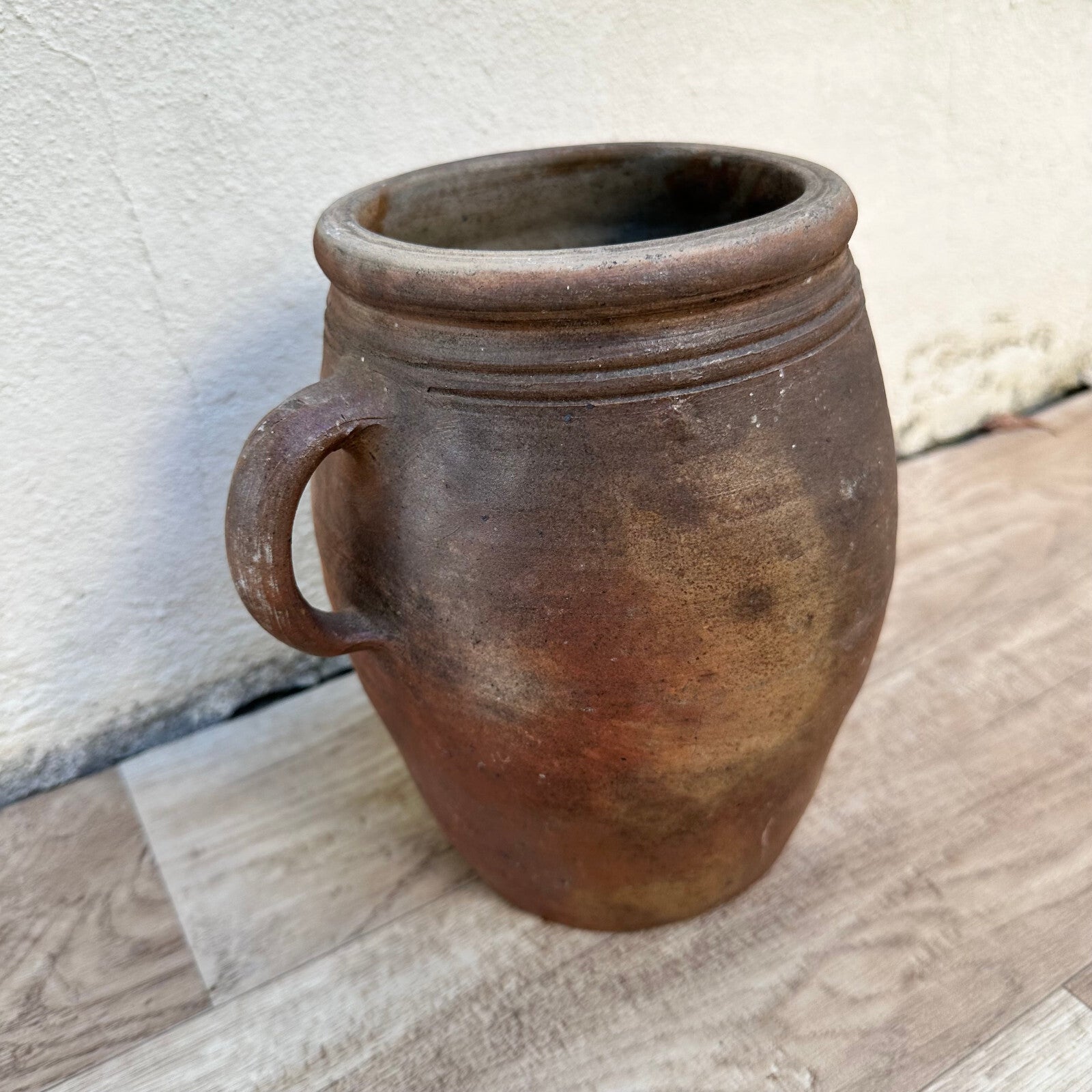 French vintage stoneware potery pitcher from France 2009233 Unmarked