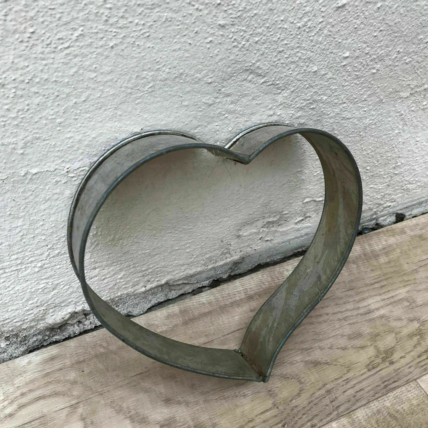 French Heart Cake Mold Vintage Tin Baking Pan Kitchen Antique 01031813 Unbranded
