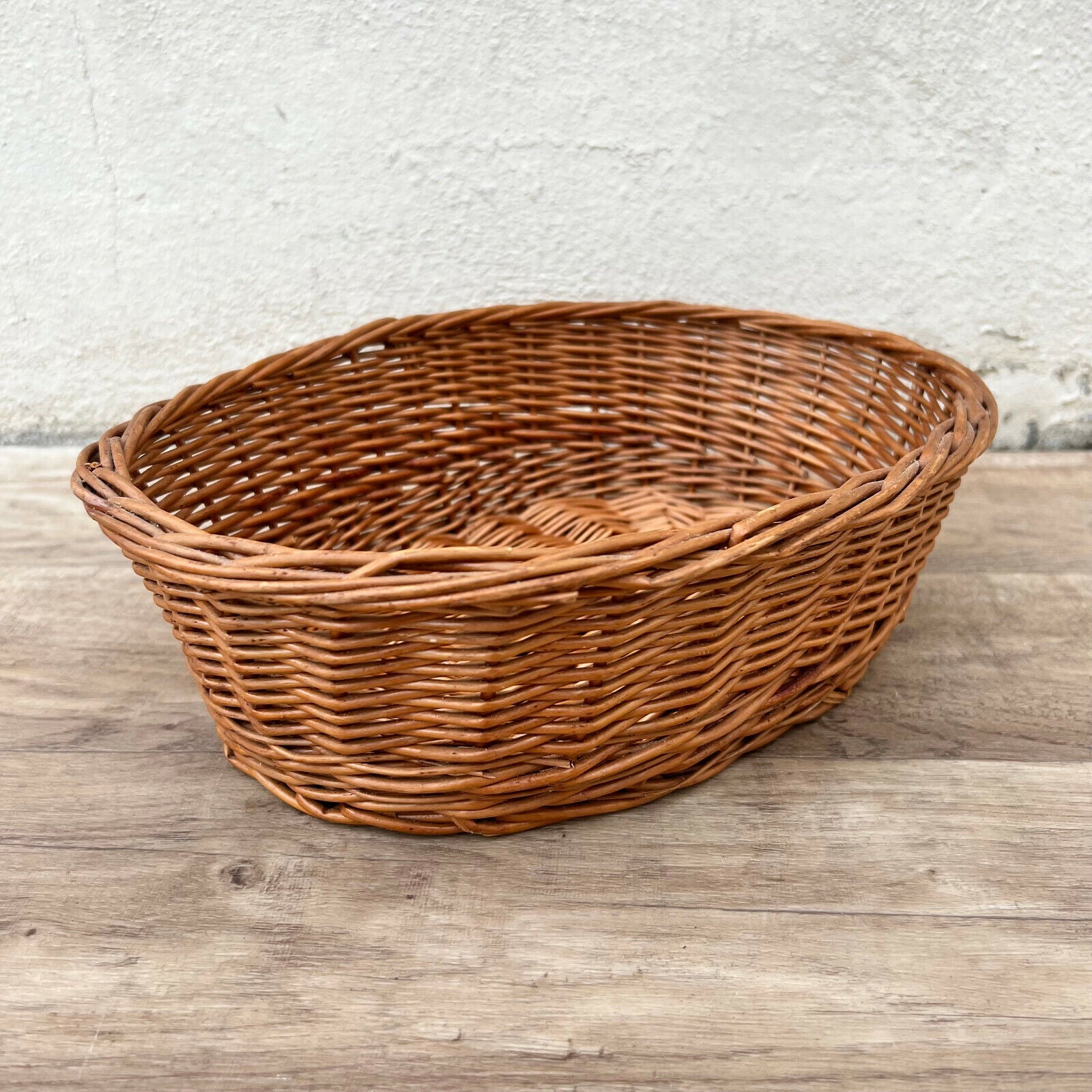 Vintage French Wicker BAGUETTE BREAD BASKET 13052213 - Fleamarketfrance