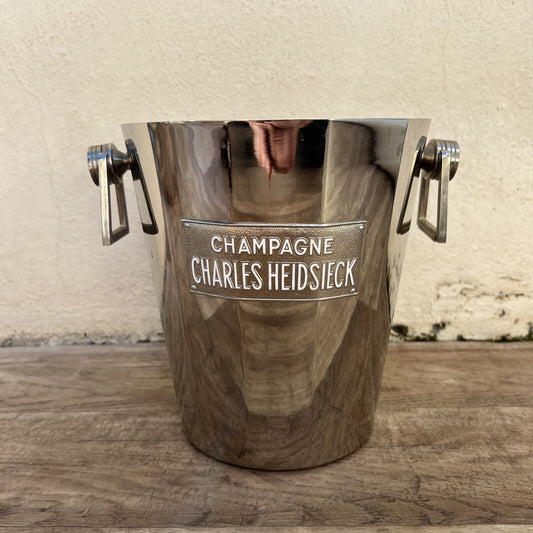Vintage French Champagne Silverplate Bucket Cooler silverplate HEIDSIECK 2411247 - Fleamarketfrance