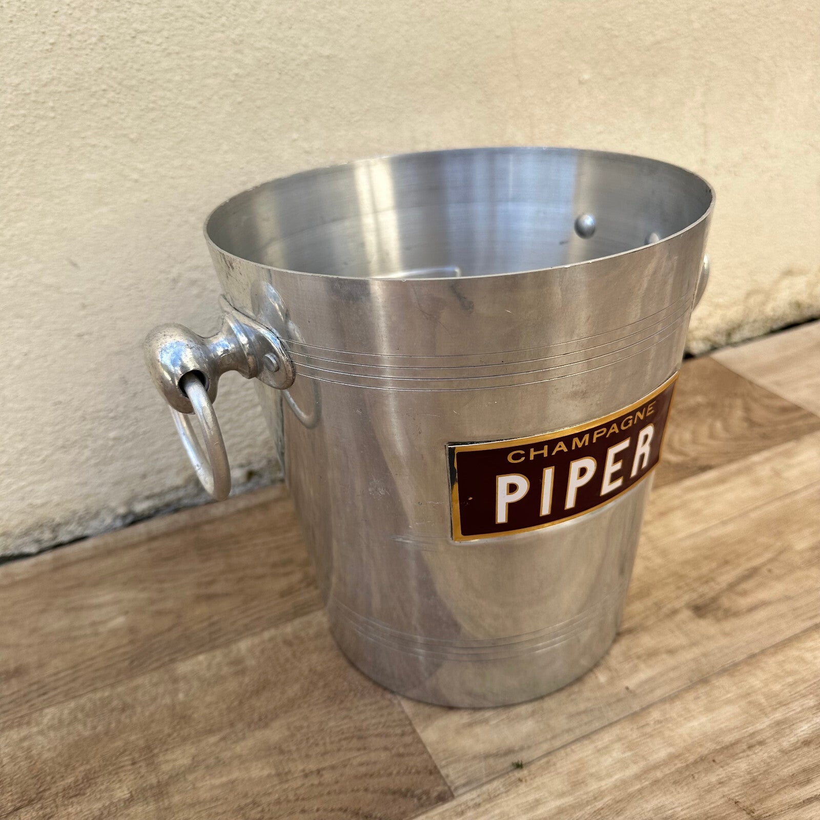 Vintage French Champagne Ice Bucket Cooler Made in France PIPER 12092420 Fleamarketfrance