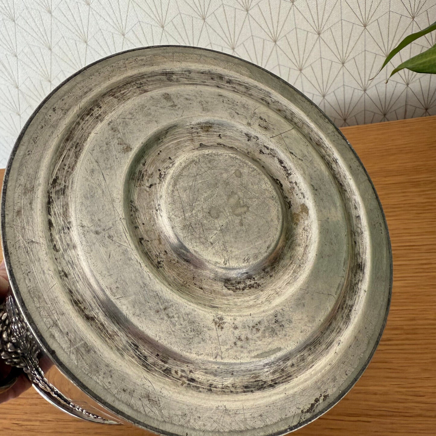 Vintage French Champagne French Ice Bucket Cooler France MOET Silverplate0904253