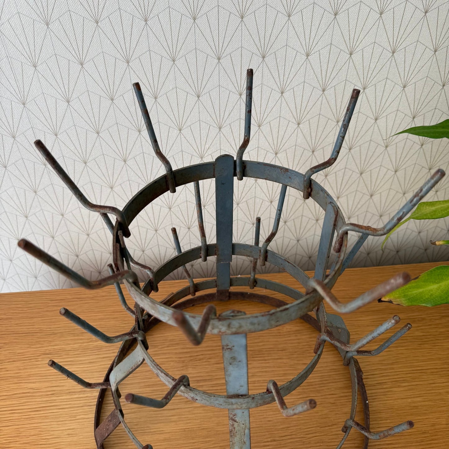 Vintage French Wine Champagne Bottle Drying Wine Rack hanger 0608251