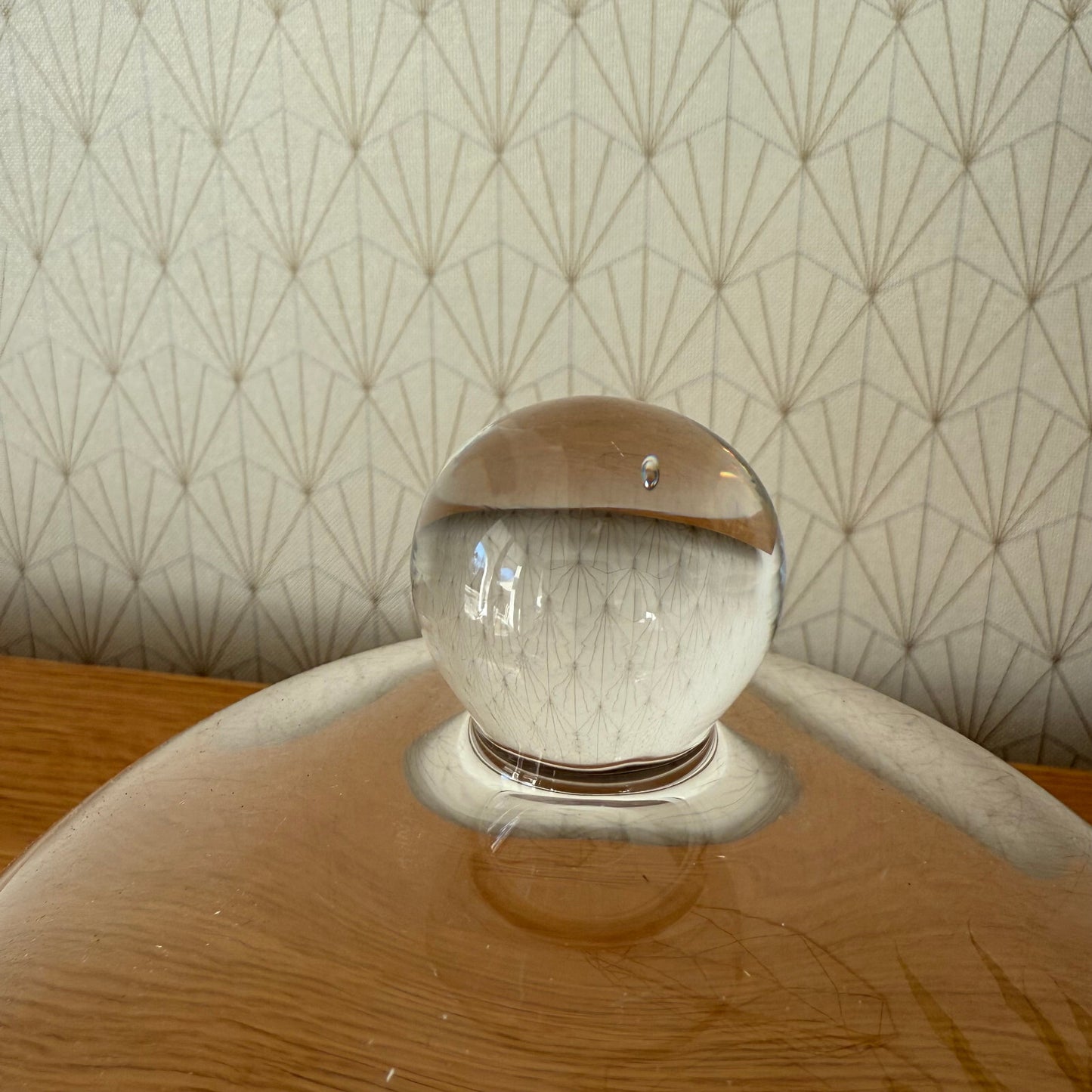 French Glass Cloche Cheese Dome Bell Cover Vintage Display Stand 2401259 Unbranded