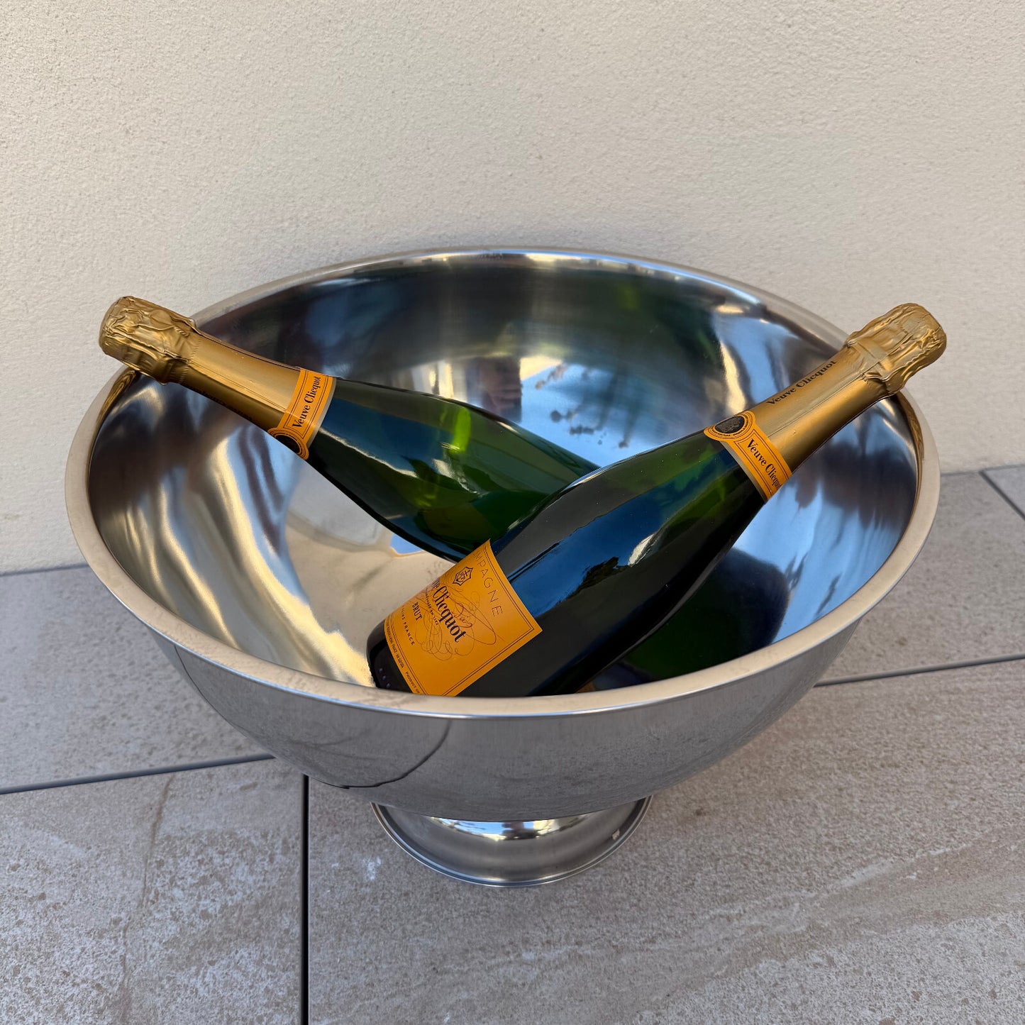 Vintage French Champagne Inox Ice Bucket Cooler Basin 1604255