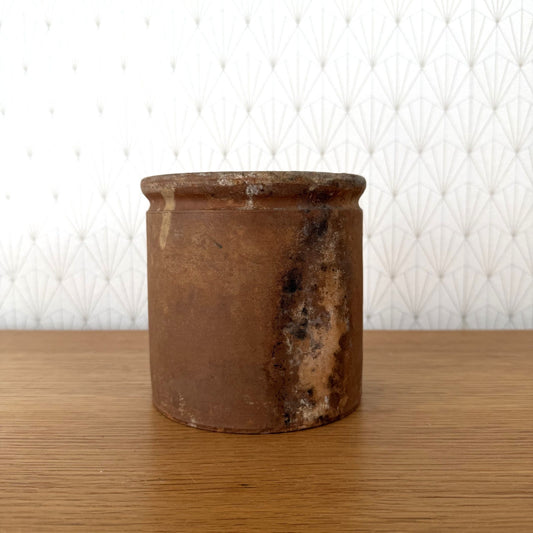 Antique French Confit Pot Glazed Terracotta Storage Jar 1408266 Unmarked