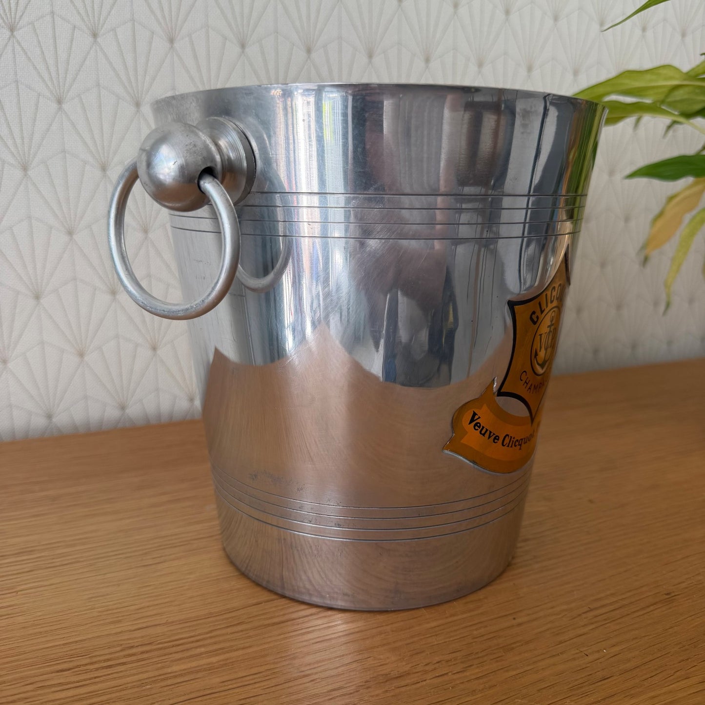 Veuve Clicquot Champagne Bucket Silver Metal Ice Wine Cooler French 2505267 Fleamarketfrance