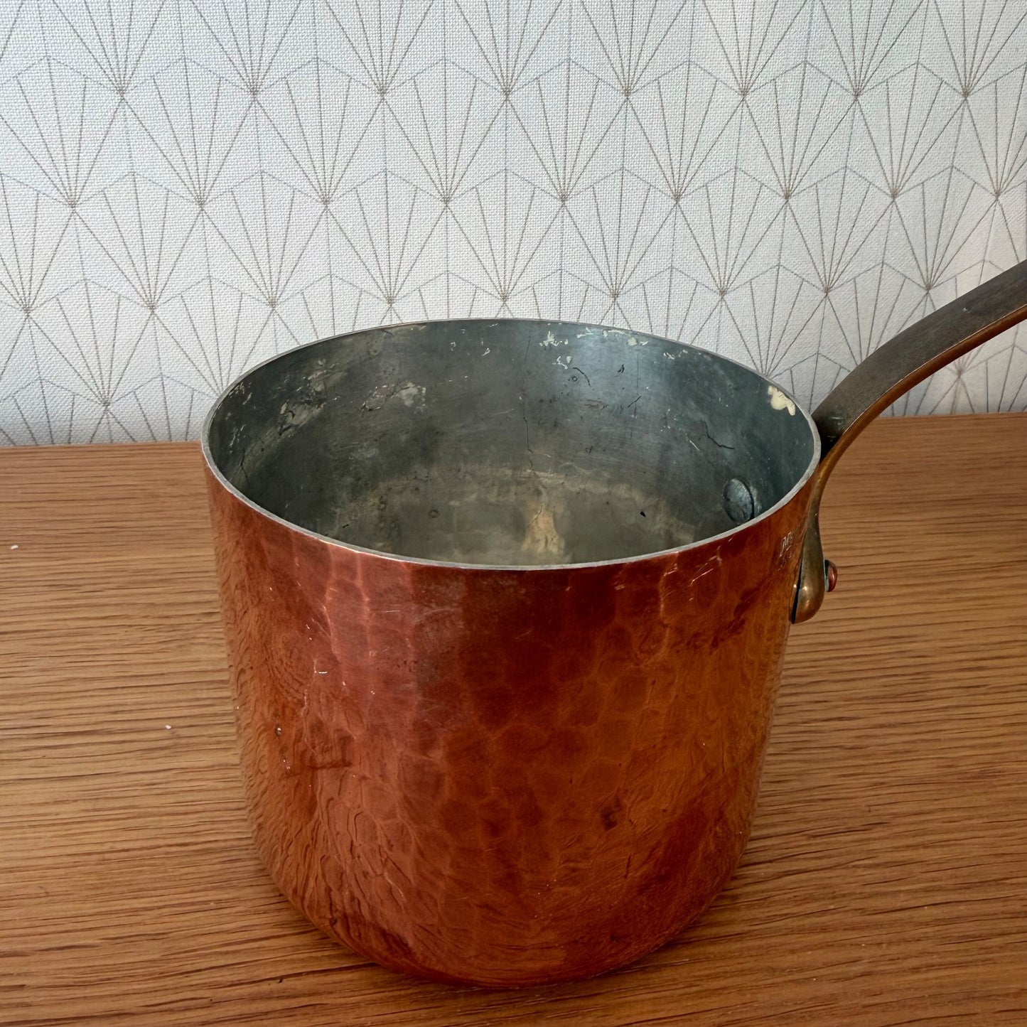 French Copper Mauviel Villedieu Pan Tin Lined Professional 4.7" 1006269 Unbranded