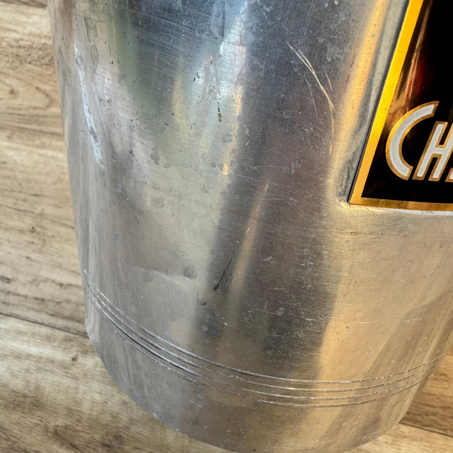Vintage French Champagne Bucket Ch Roedinger Aluminum Ice Cooler 2410236 Ch. Roedinger