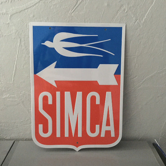 Simca metal sign french car vintage automobile 2505221 - Fleamarketfrance