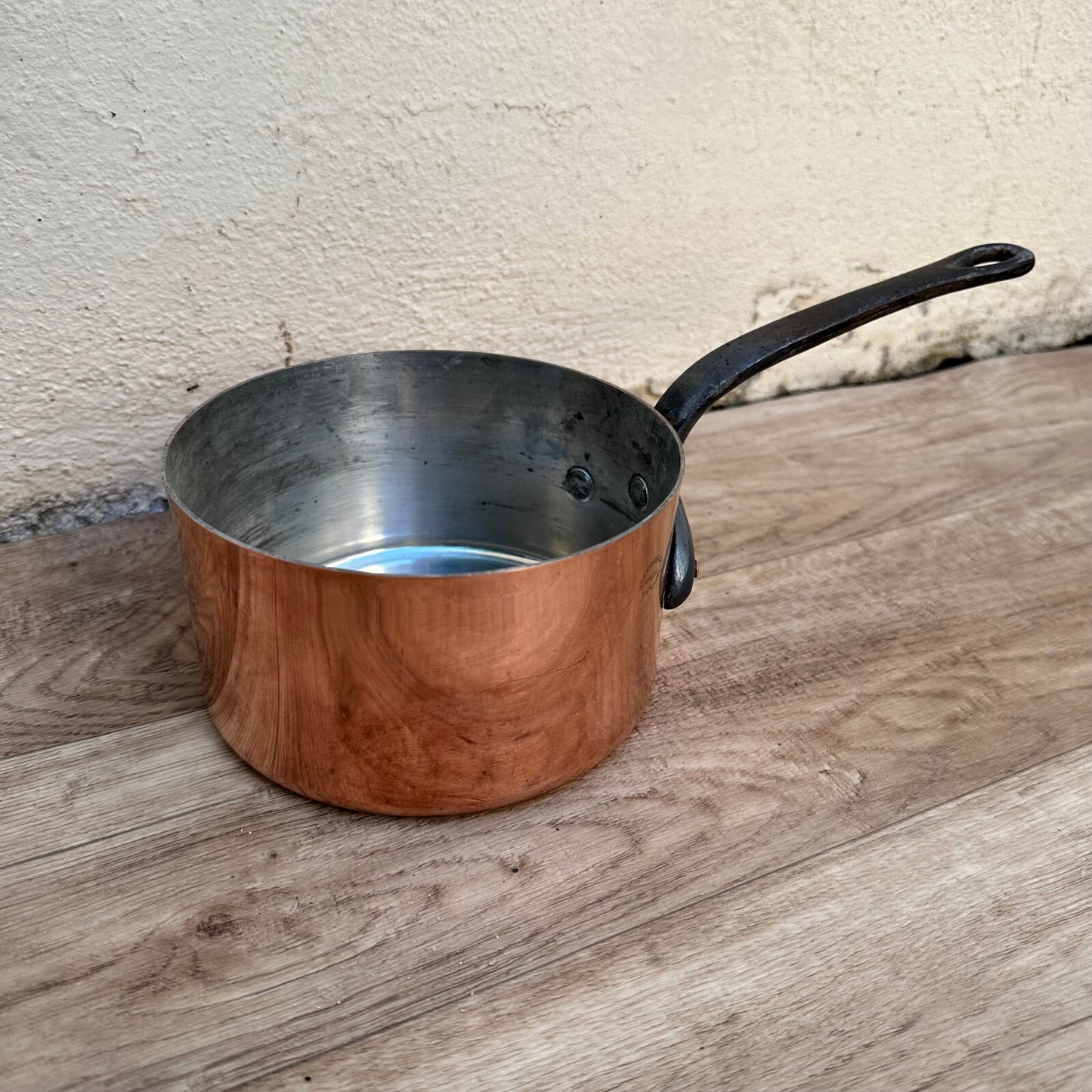 French Copper Saucepan Matillon Tinned Interior Vintage Cookware 0211233 Unbranded