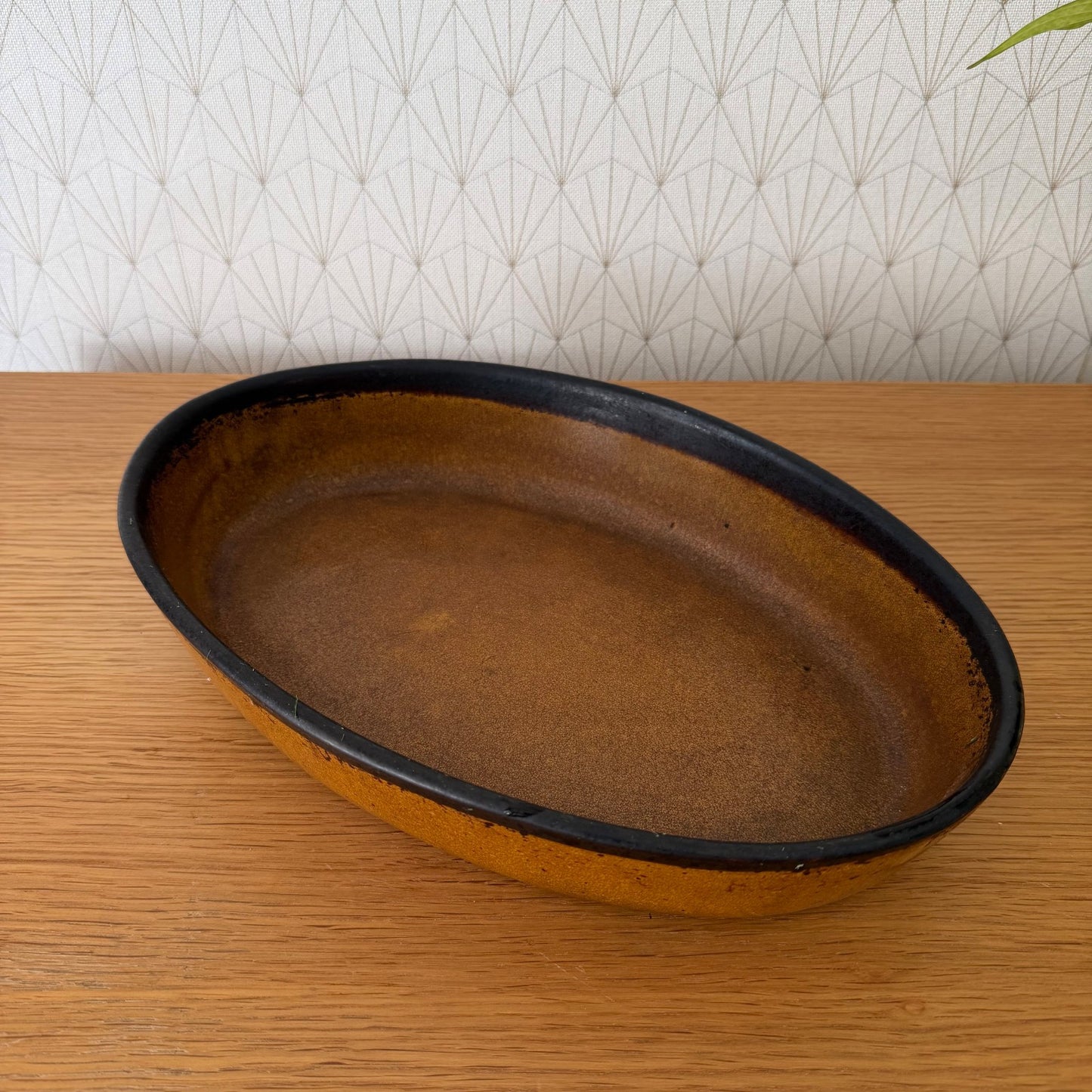 Vintage French Pottery Gratin Dish Oval Rustic Stoneware Terrine 25052613 Fleamarketfrance