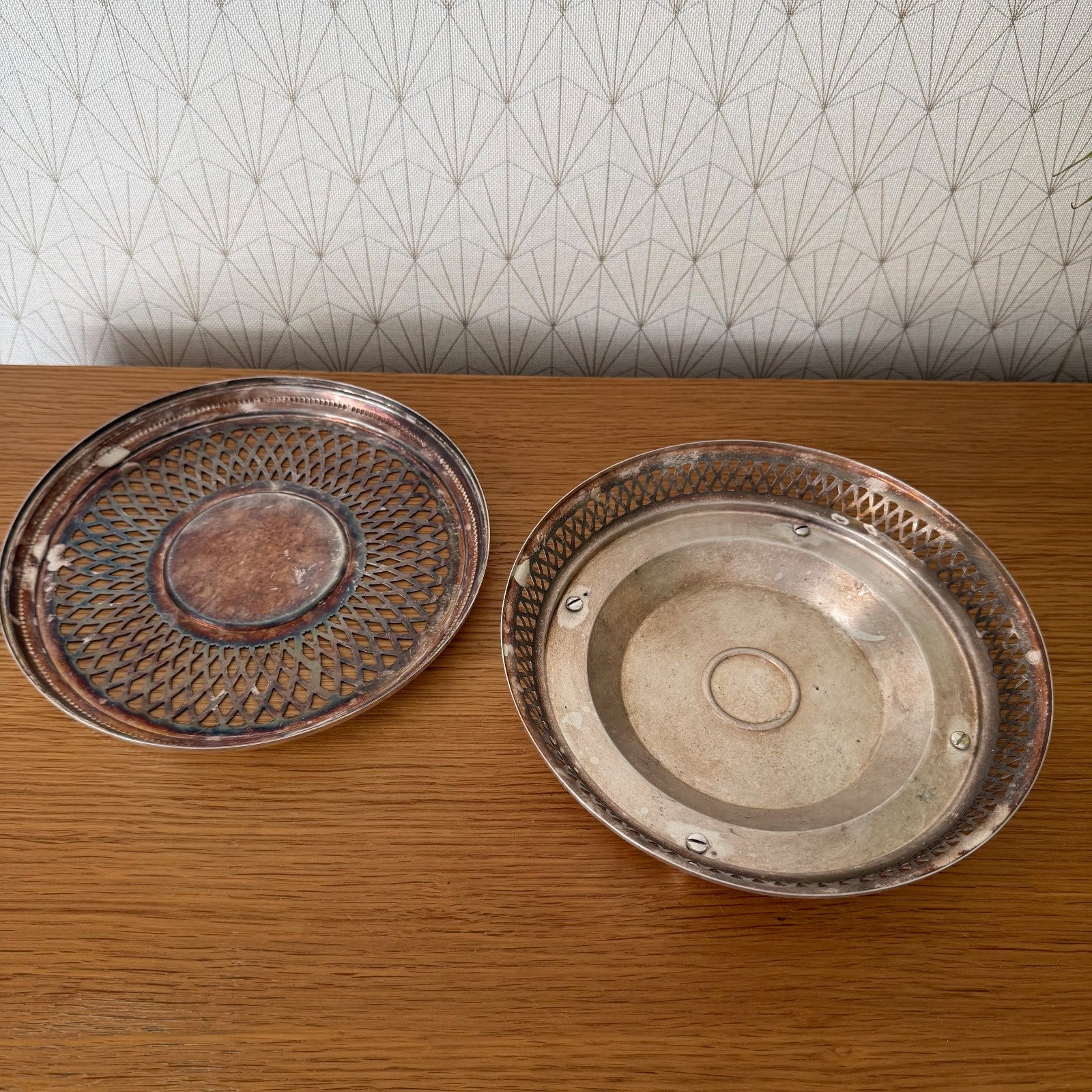 Christofle Gallia Silverplate Pierced Dish France Chauffe Plat 26072613 ercuis