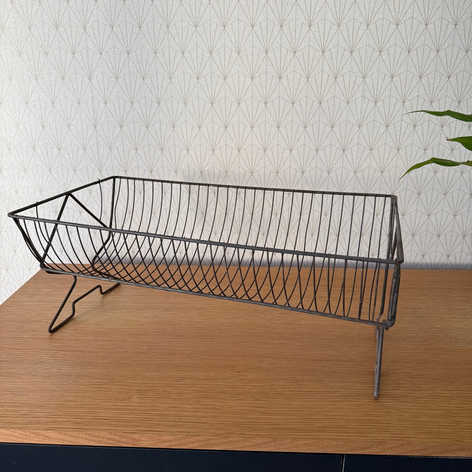 Vintage French Metal Wire Dish Drying Rack Drainer 1308257* Unbranded