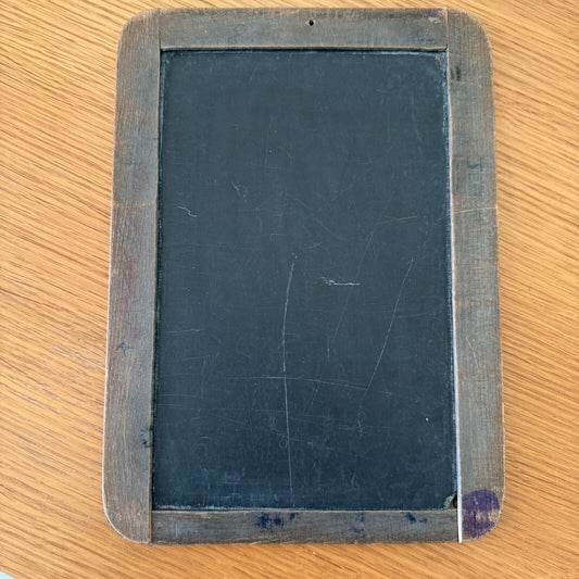 Vintage 2 Sided French Slate Board School Personal Chalk Board Slate 09022523 - Fleamarketfrance