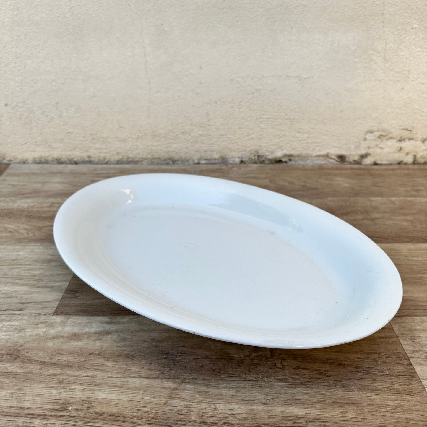 Vintage French Ironstone Platter White Oval Serving Dish 15" Provence 1106234 Unbranded