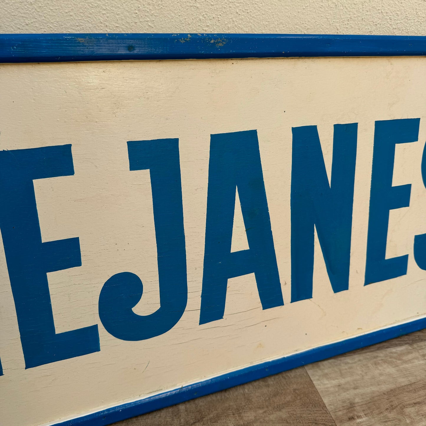 Vintage French Street Sign MEJANES Wood Arrow Directional Plaque 22082411 Fleamarketfrance