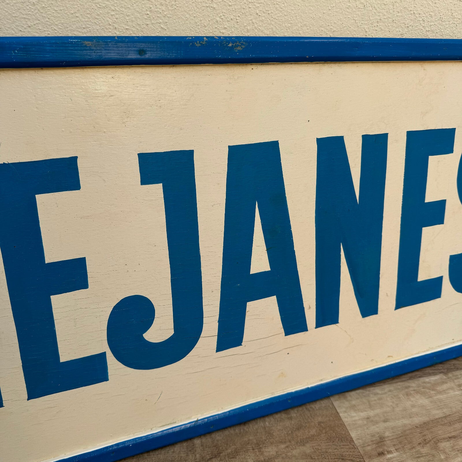 Vintage French Street Sign MEJANES Wood Arrow Directional Plaque 22082411 Fleamarketfrance