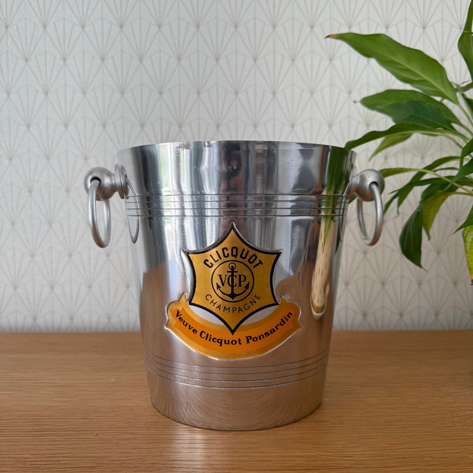 Vintage Champagne Ice Bucket Veuve Clicquot French Cooler VCP 0904258 Veuve Clicquot