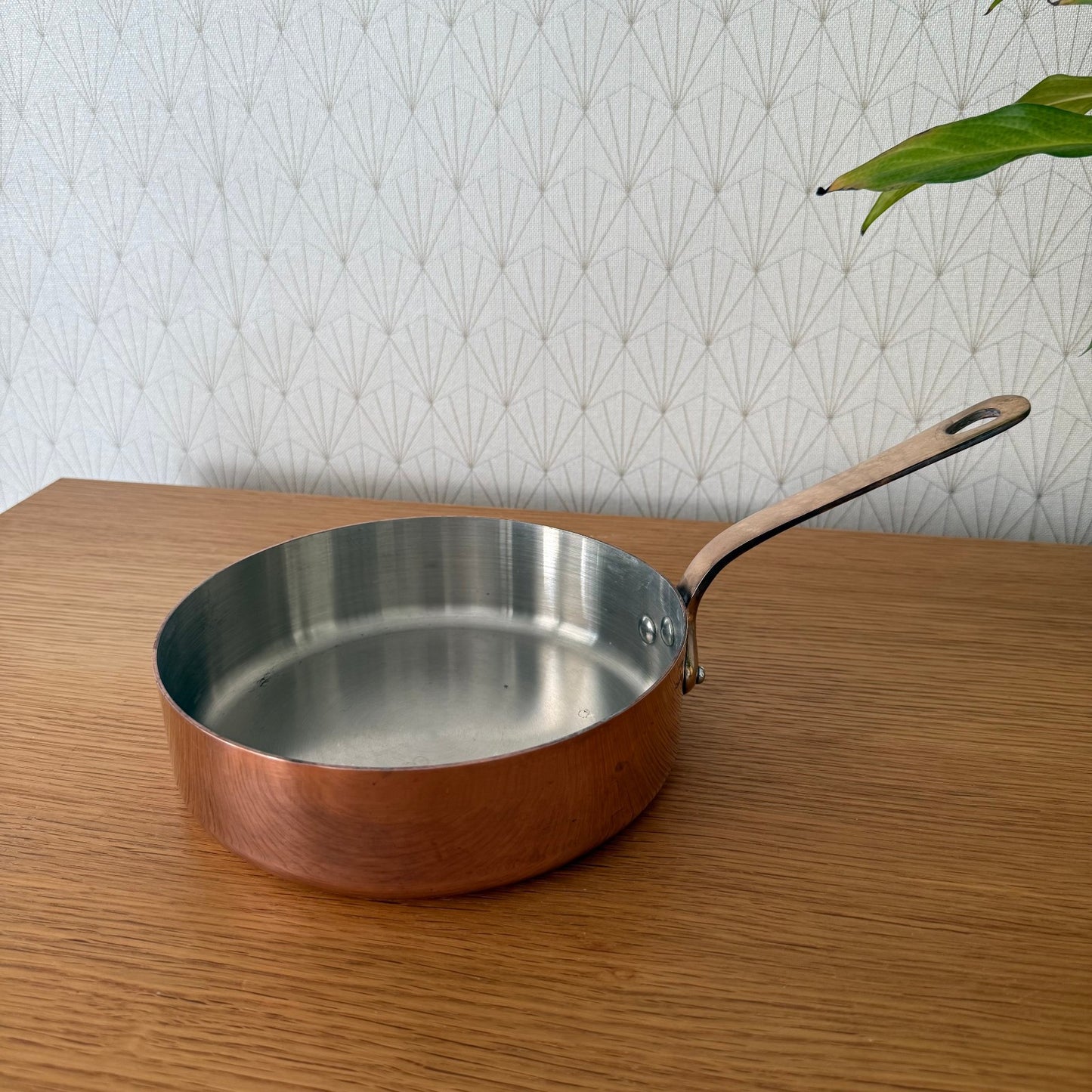 French Copper Sauteuse Pan Simon Paris Stainless Steel 20cm Vintage 30082510 Unbranded
