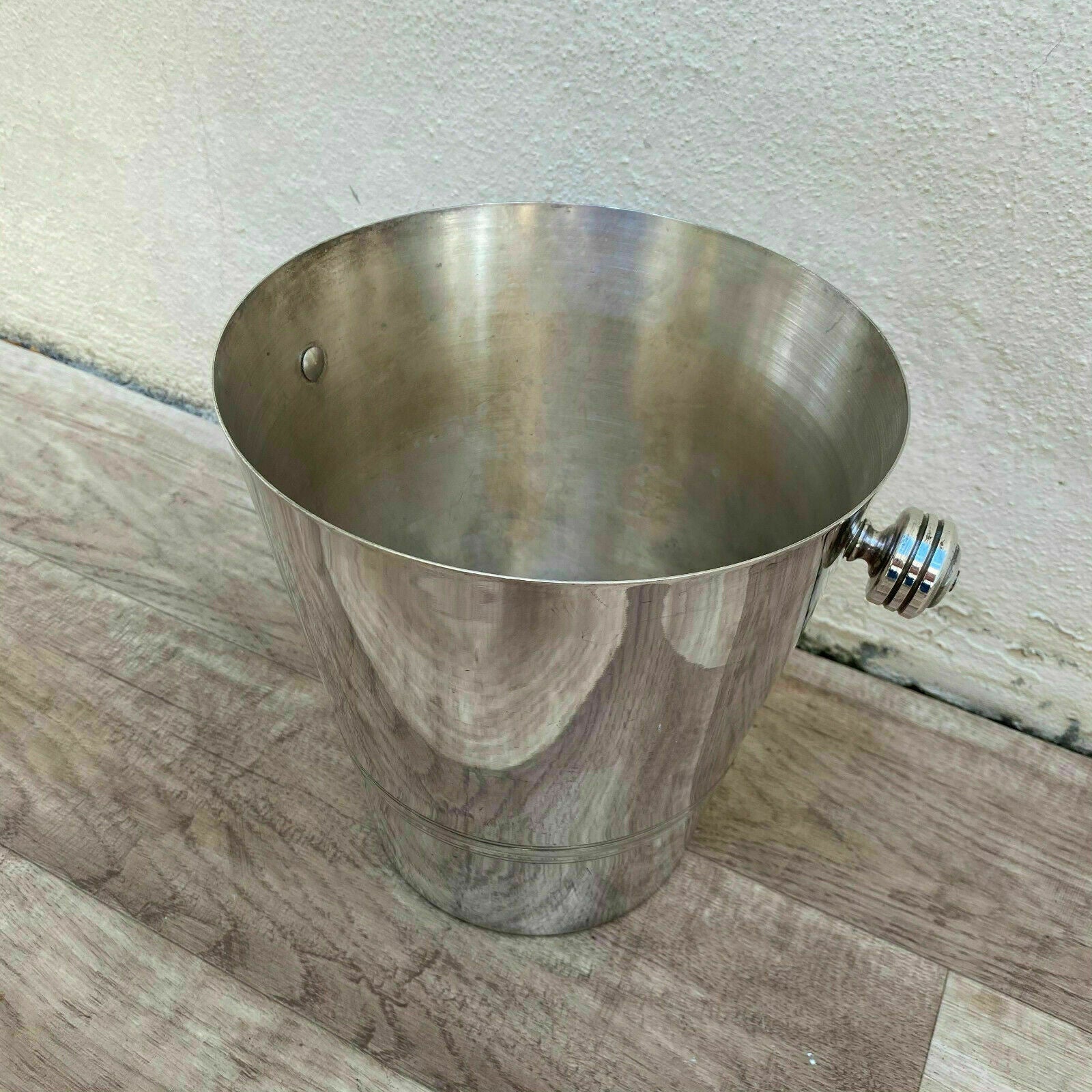 Vintage French Champagne Silverplate Ice Bucket Cooler 3008214 - Fleamarketfrance