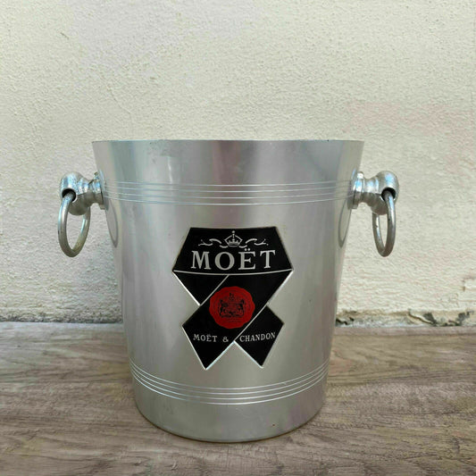 Vintage French Moet Champagne Ice Bucket Wine Cooler Aluminum 3008218 Fleamarketfrance