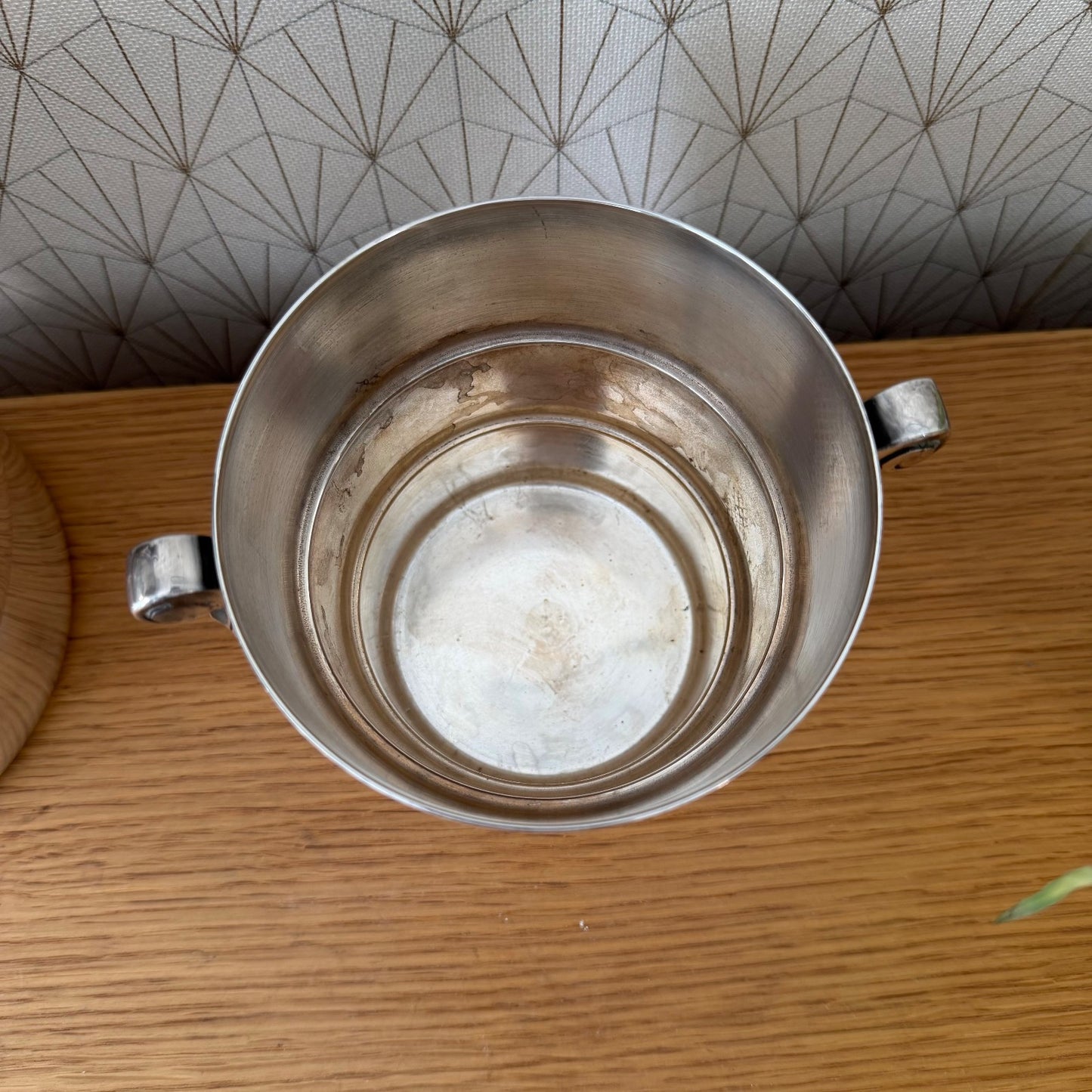 French Silverplate Champagne Ice Bucket Wine Cooler Art Deco Set 1407267 Fleamarketfrance