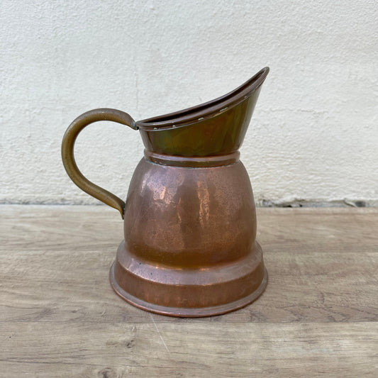 Antique French Copper Pitcher Water Jug Country Farmhouse Decor 0712234 Fleamarketfrance