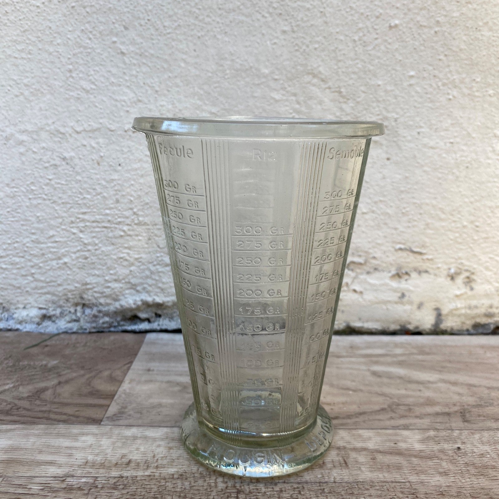 French Vintage Glass Measuring Cup Multi-Scale Kitchen Tool 0407267 PYREX