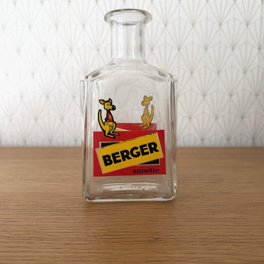 Vintage French Berger Anisette Glass Carafe Bistro Water Bottle 1908267 Fleamarketfrance