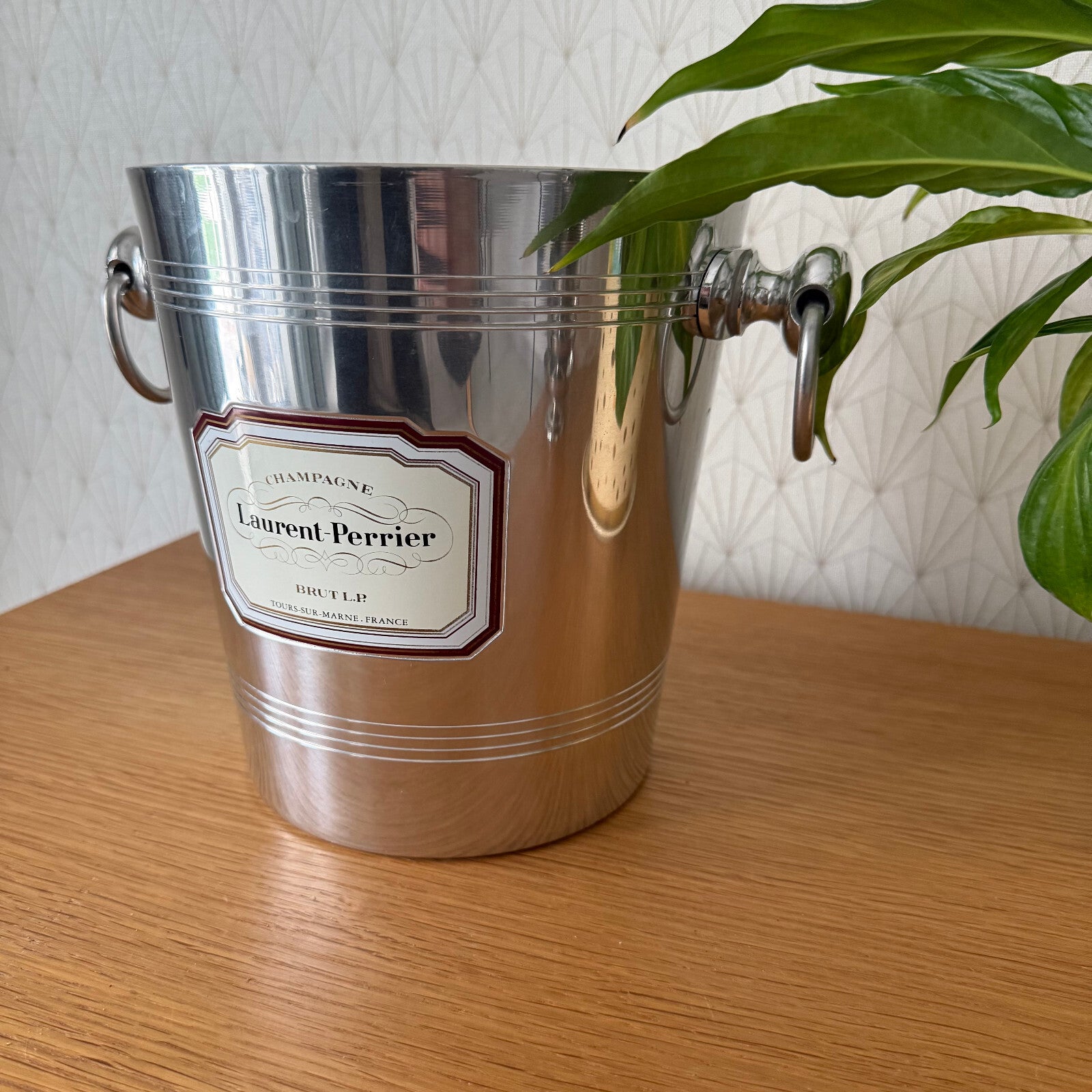 Laurent Perrier Champagne Ice Bucket Vintage French Silver Cooler 1804257 Fleamarketfrance