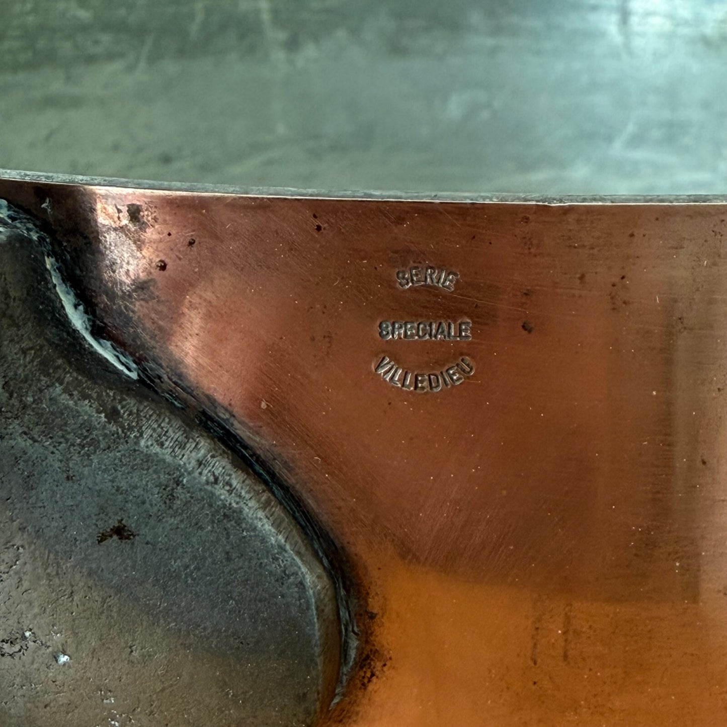 French Copper Saute Pan Villedieu Serie Speciale Vintage Cookware 12062515 Unbranded