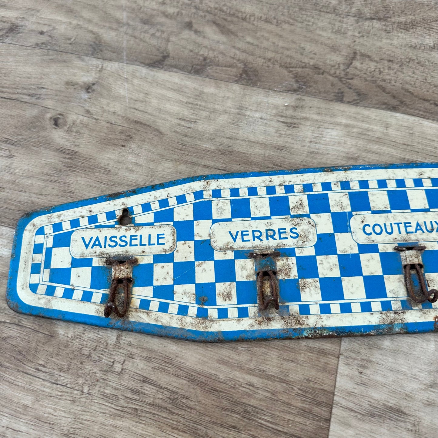 Vintage French Kitchen Towel Rack Metal Wall Hanging Dishcloth Holder 1206237 Unbranded