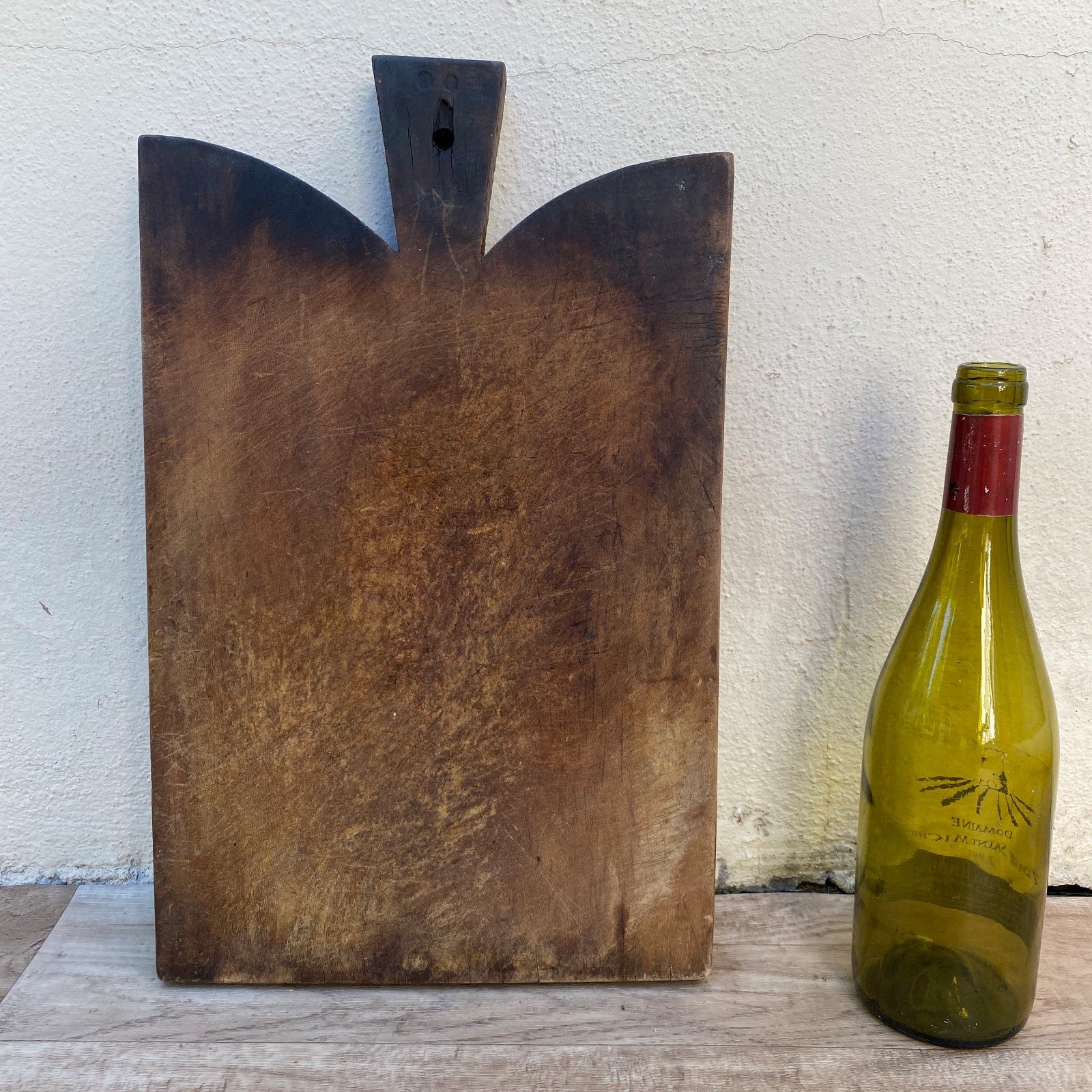 Large Antique French Wooden Bread Board Cutting Chopping Kitchen 0707269 Unbranded