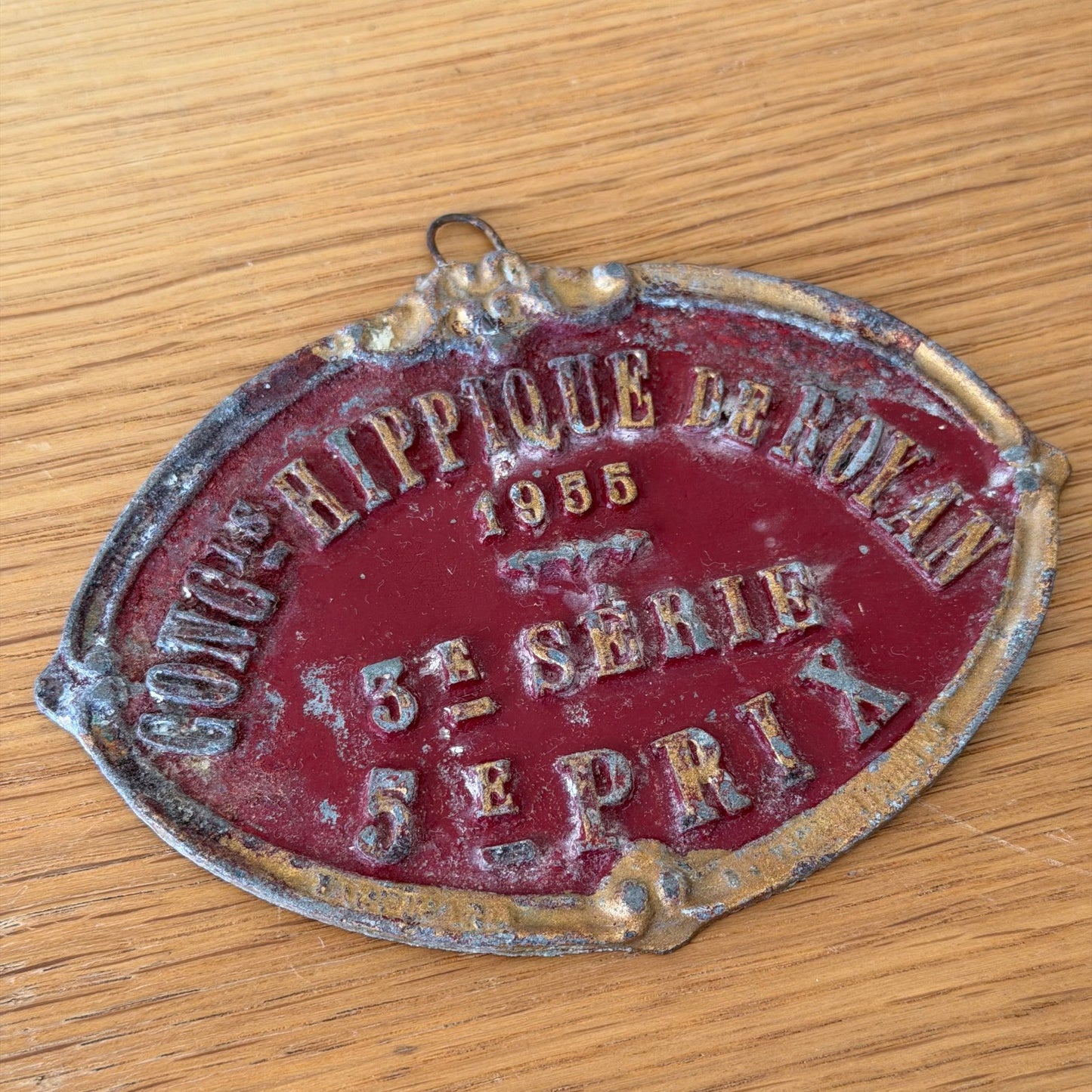French Vintage Horse Show Plaque 1955 Agricultural Trophy Award 1212251 Fleamarketfrance : French vintage and antique decor