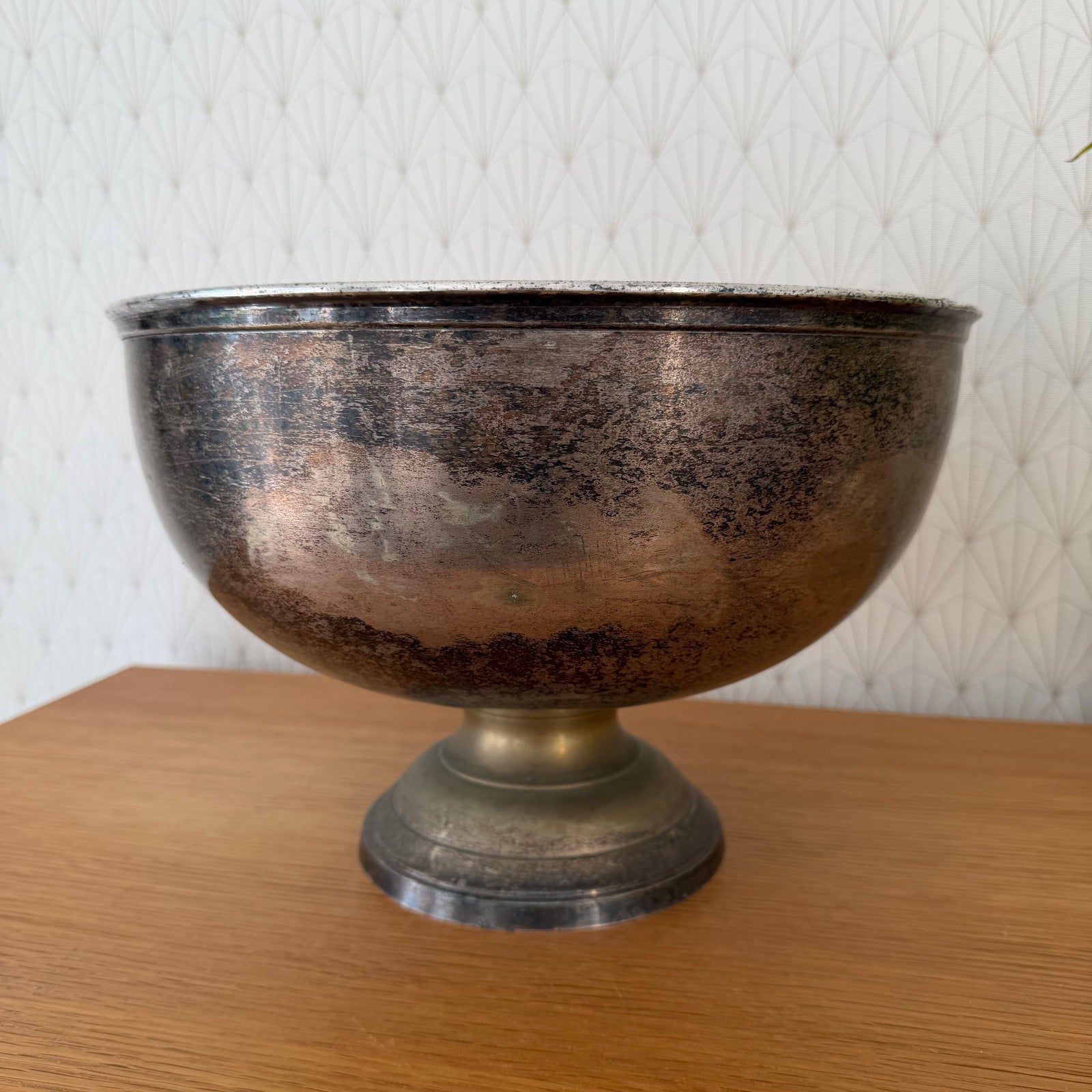 French Silverplate Champagne Bucket Wine Cooler Bricout Vintage 1950 0505266 Unbranded