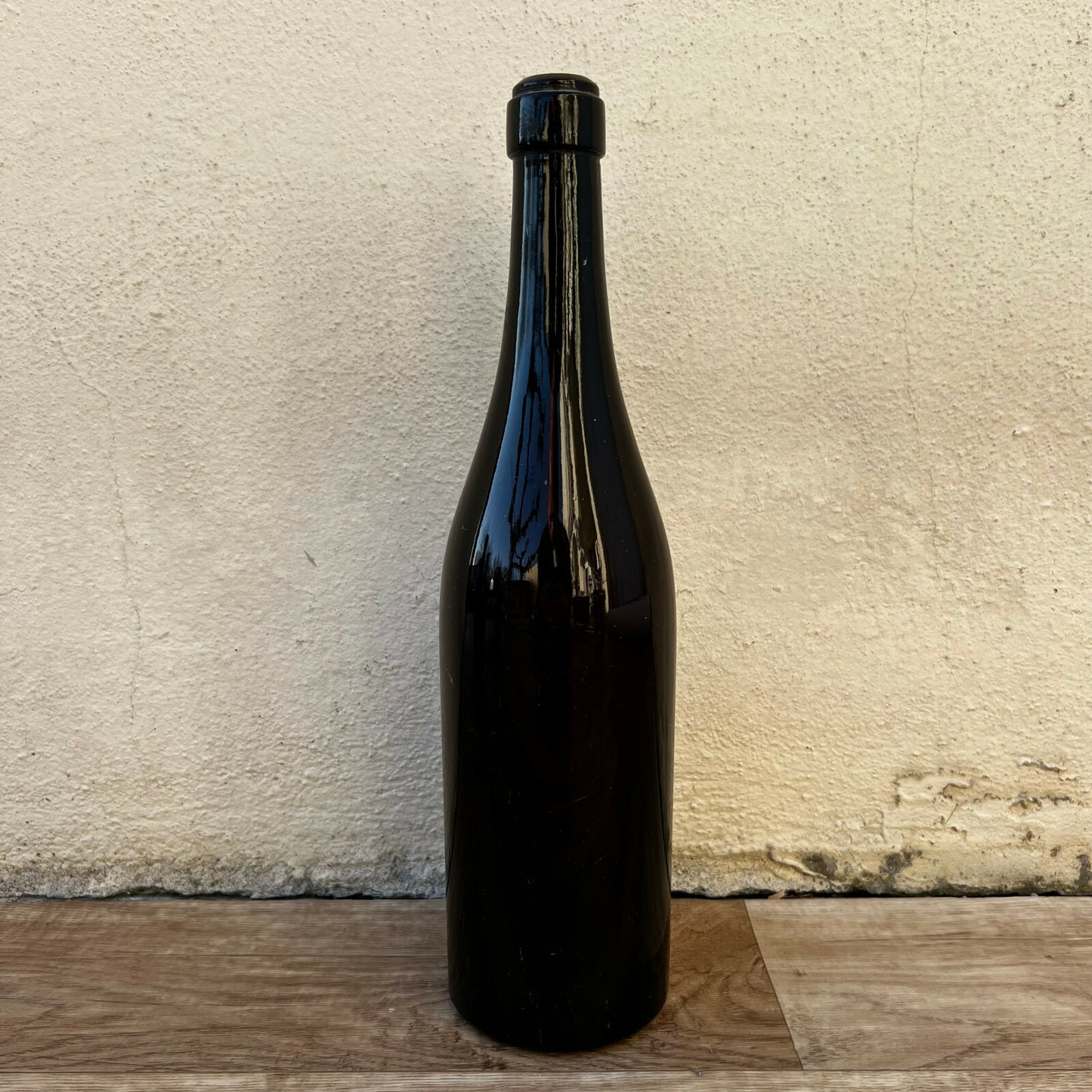 French Antique Wine Bottle Dark Green Glass c1900 34cm Tall 10022212 Fleamarketfrance