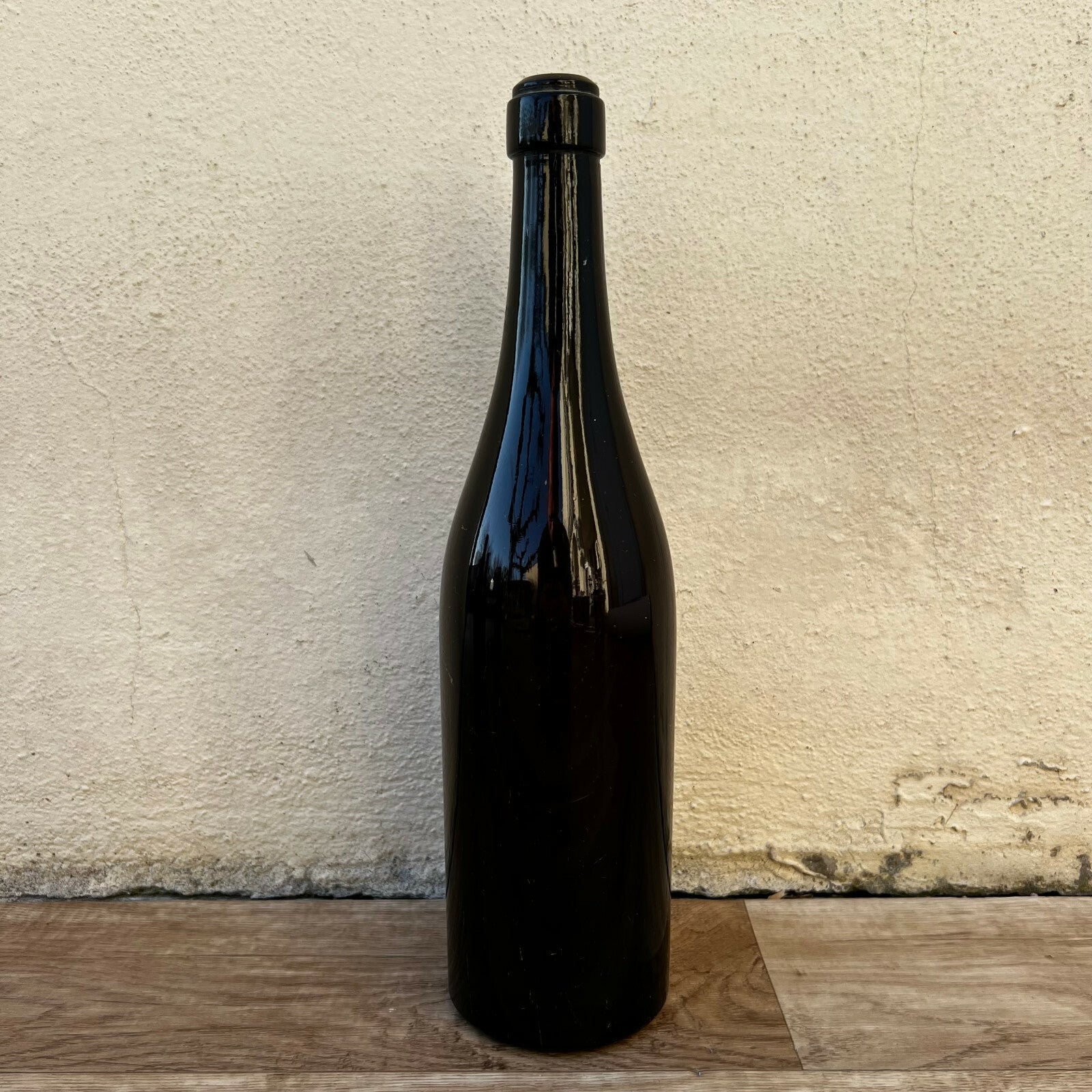 French Antique Wine Bottle Dark Green Glass c1900 34cm Tall 10022212 Fleamarketfrance