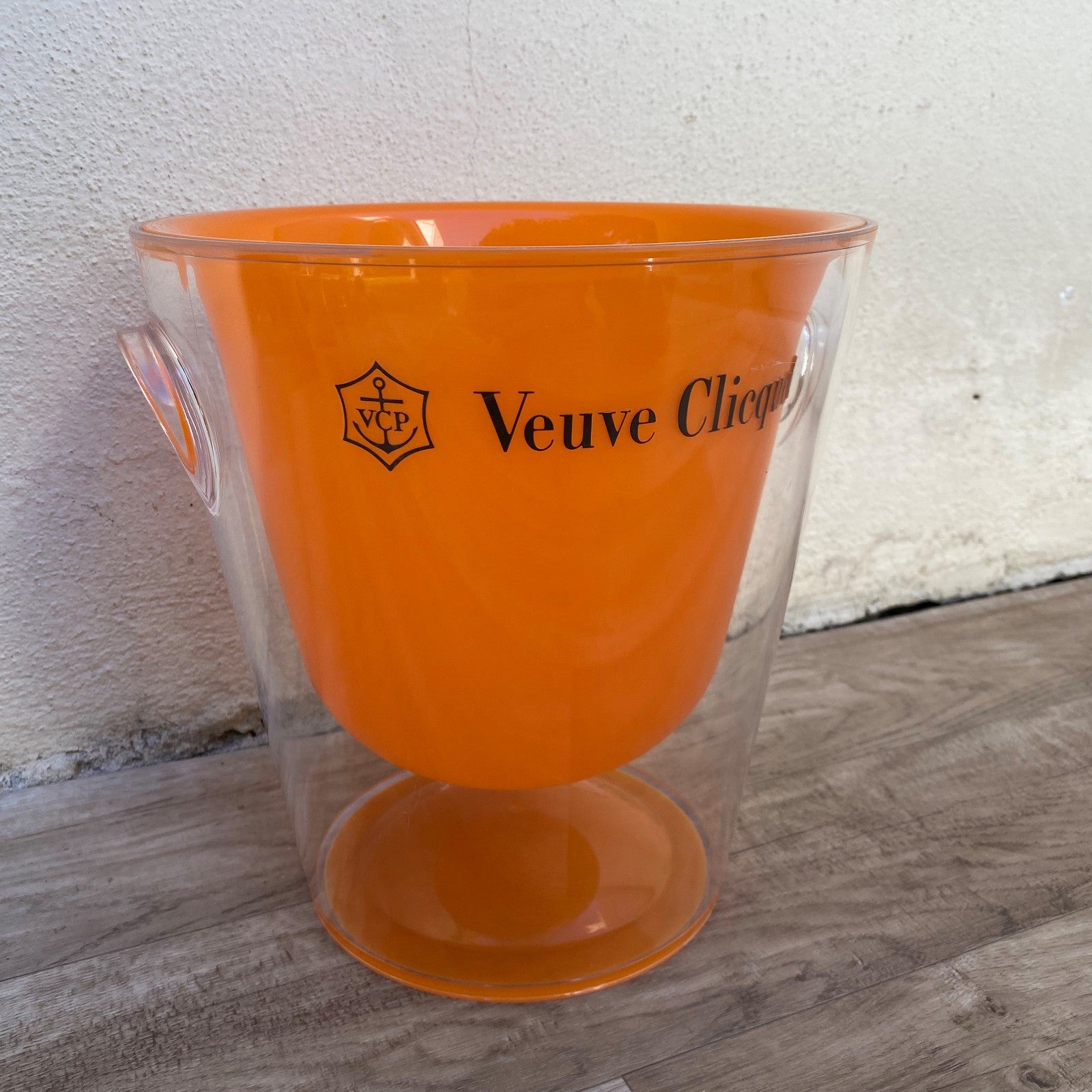Vintage French Veuve Clicquot Champagne Ice Bucket Polycarbonate 2802252 Veuve Clicquot