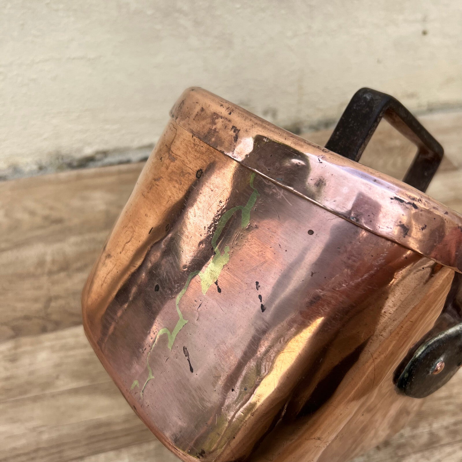 French Copper Daubiere Dovetailed Roasting Pot Vintage Cookware 27052215 Fleamarketfrance