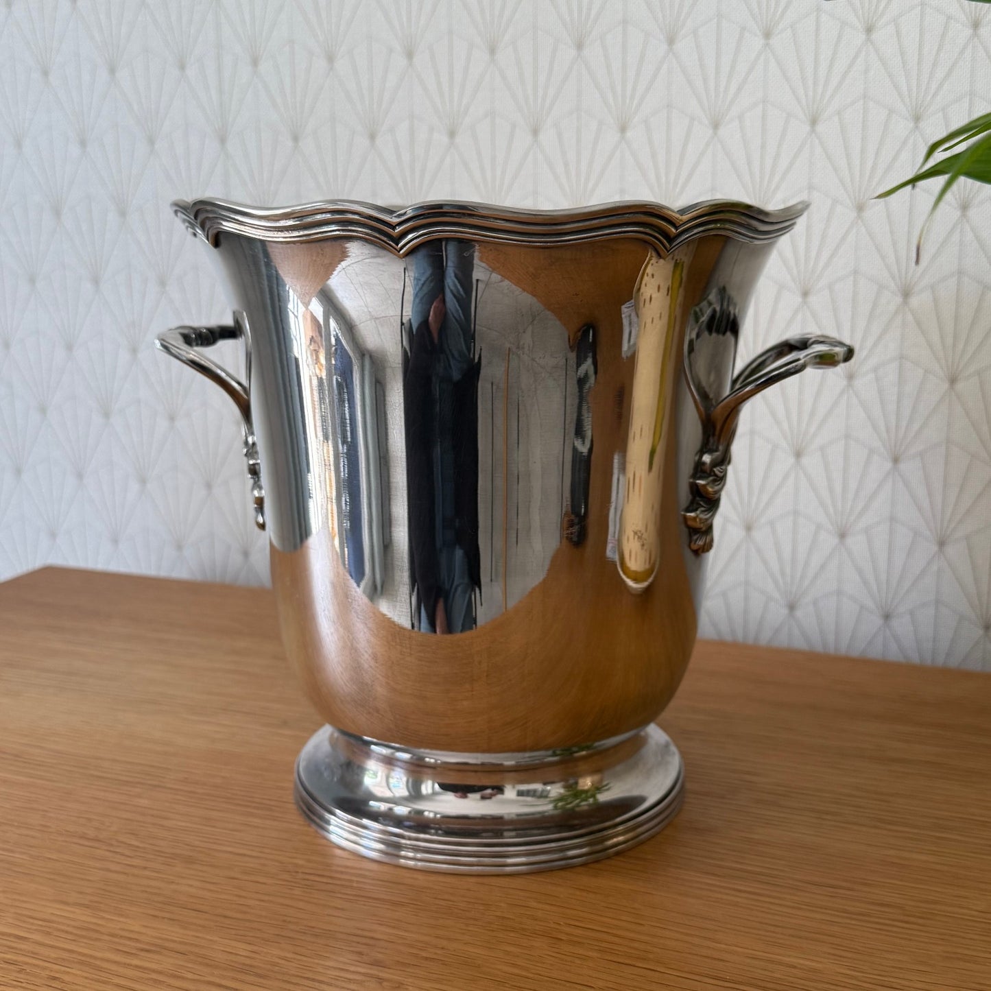 Vintage French Champagne Silverplate Ice Bucket Cooler St Medard 2307256