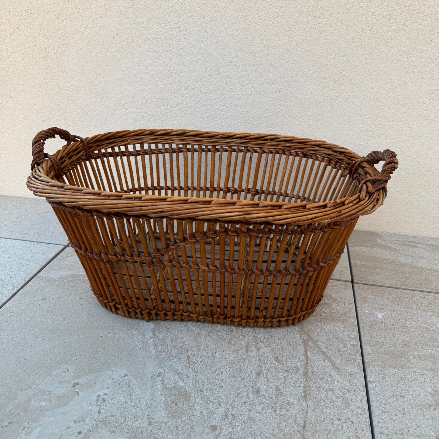 Basket Wicker Rattan Laundry Fruits House vintage french cute 1604258 Fleamarketfrance