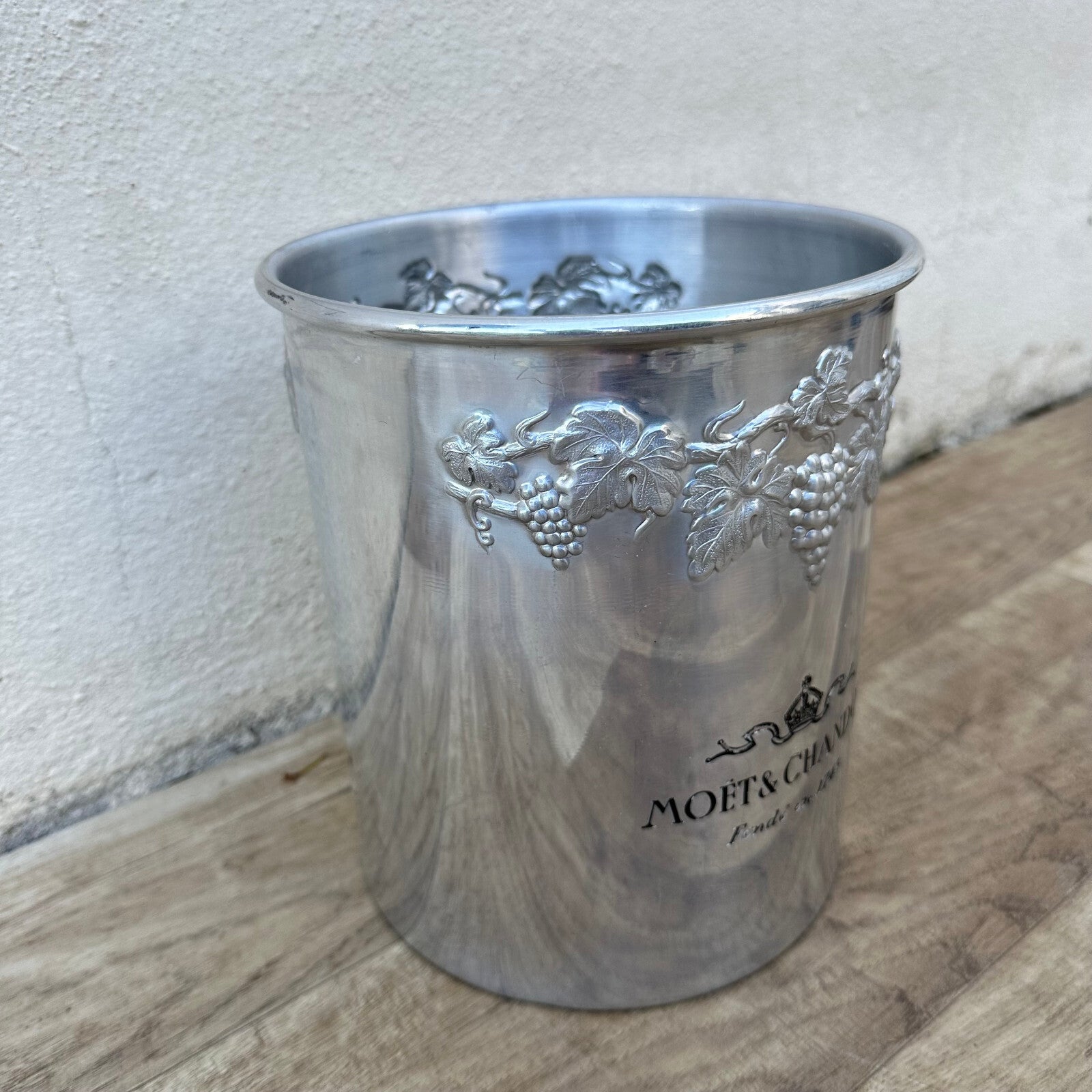Vintage French Moet Chandon Champagne Ice Bucket Silver Cooler 1106233 Moet & Chandon